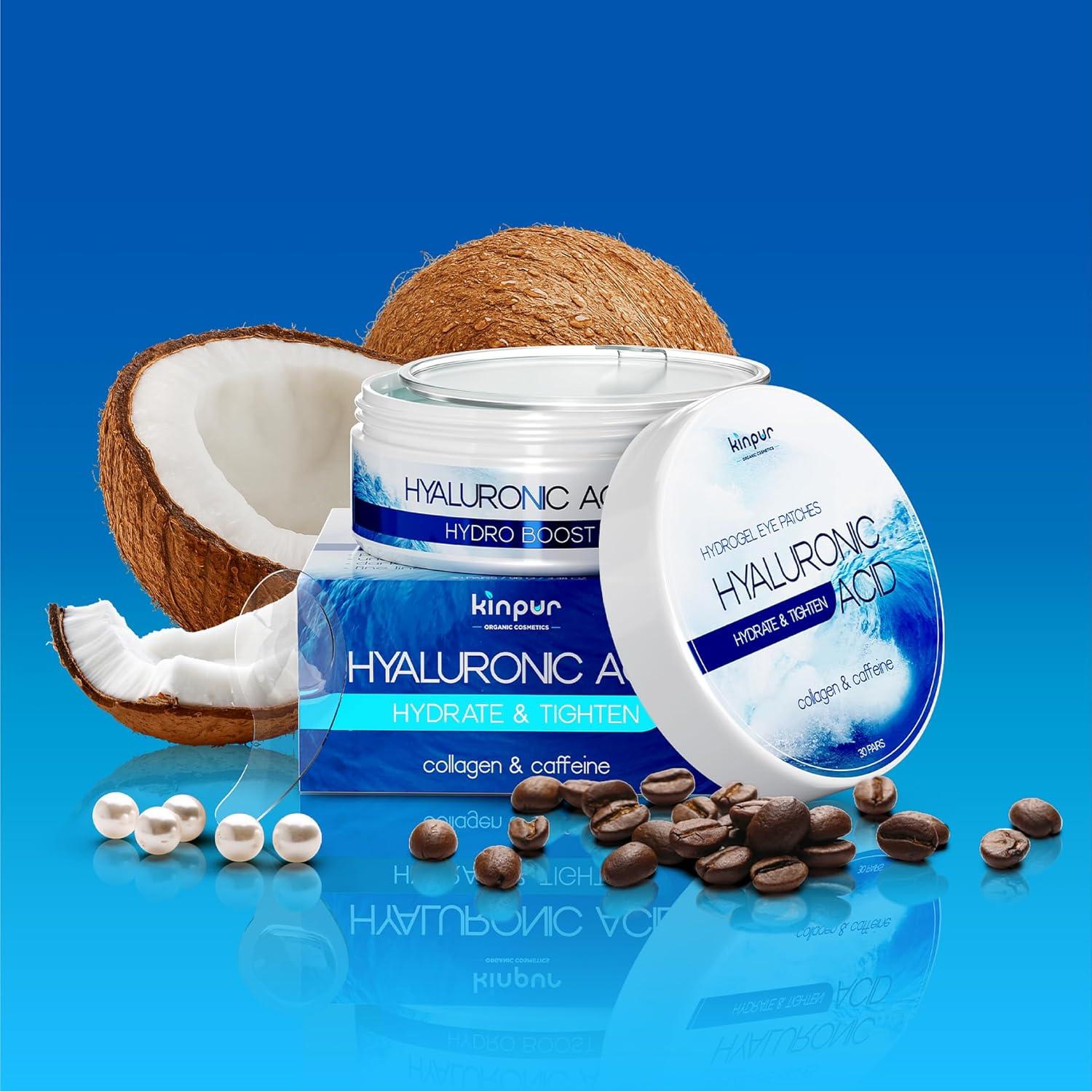 Parche Hidrogel Azul KINPUR 30 Pares - Ácido Hialurónico y Colágeno