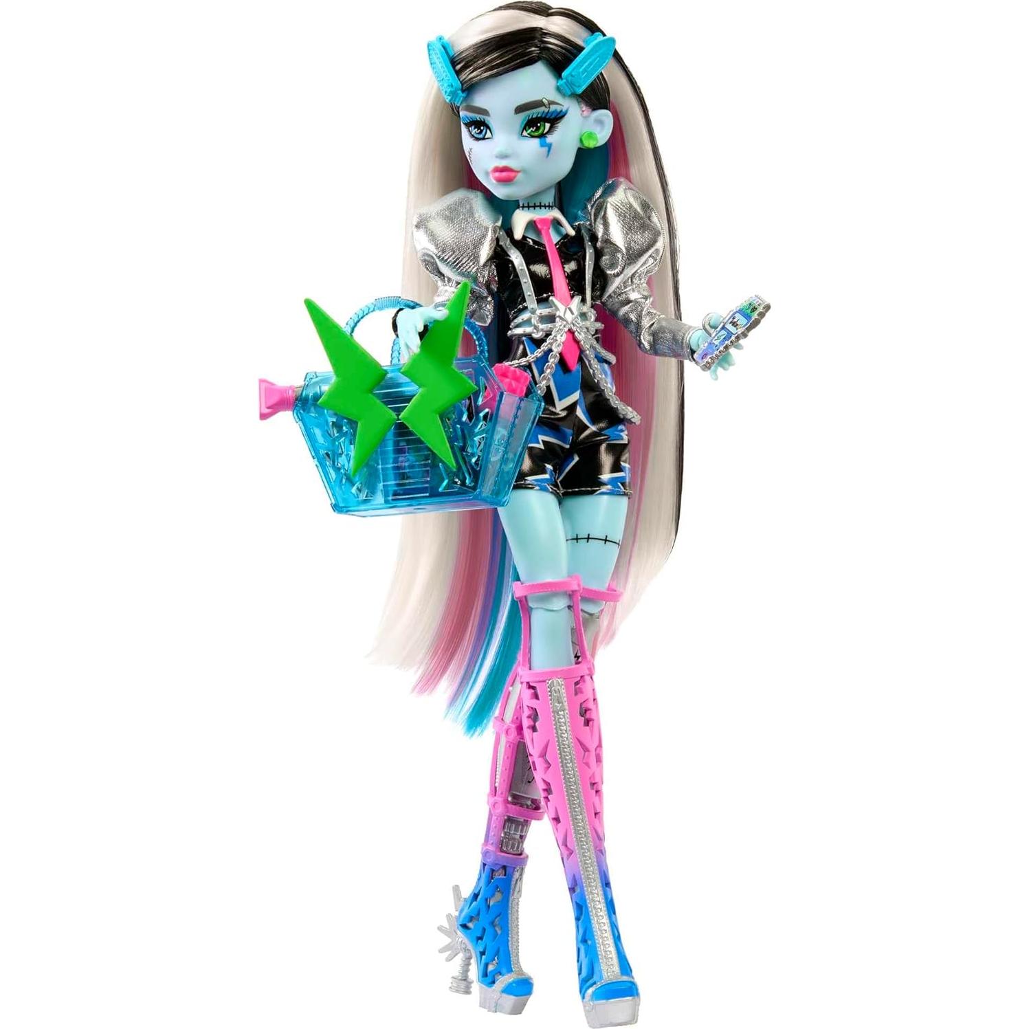 Muñeca Monster High Mattel Frankie Stein Rockstar con Accesorios