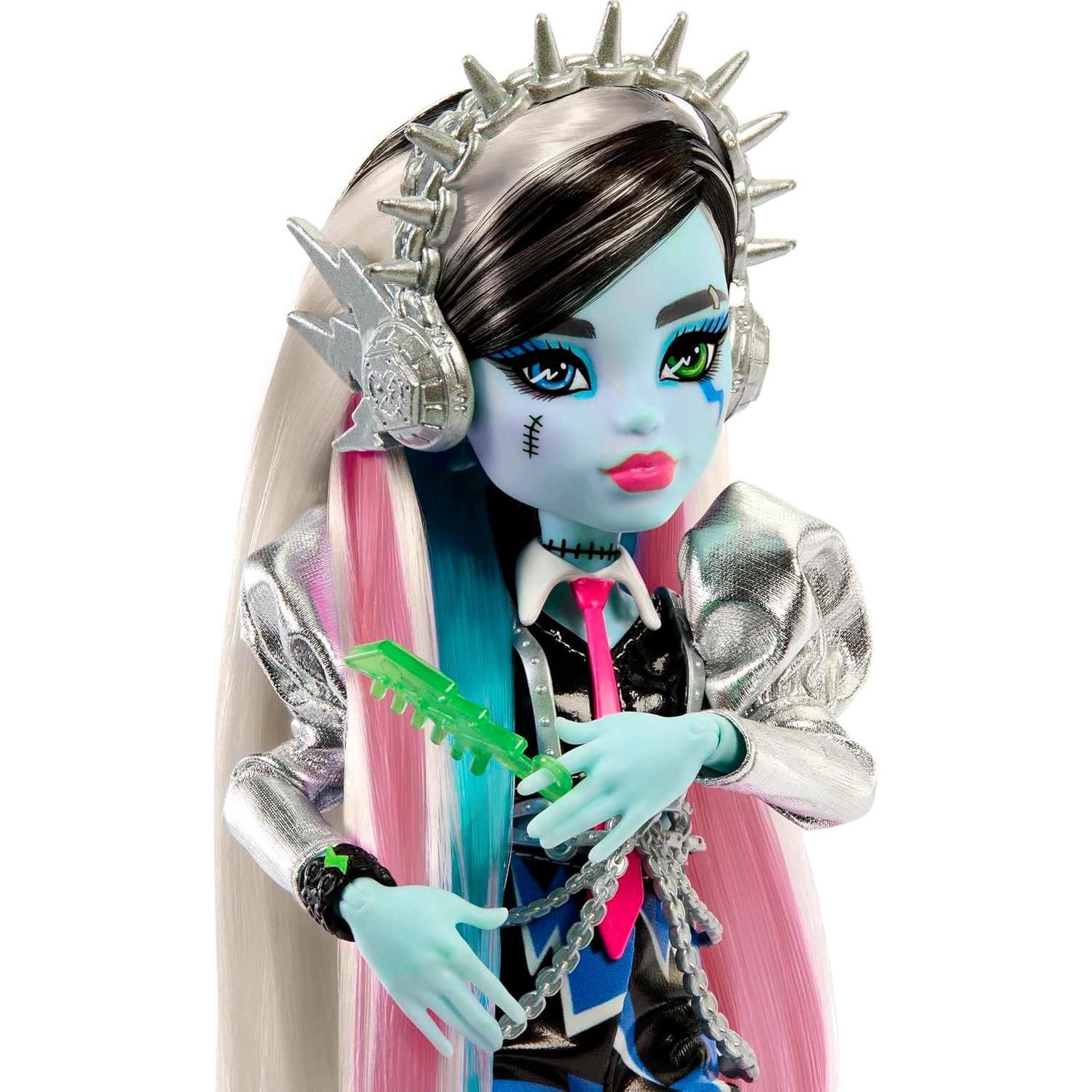 Muñeca Monster High Mattel Frankie Stein Rockstar con Accesorios