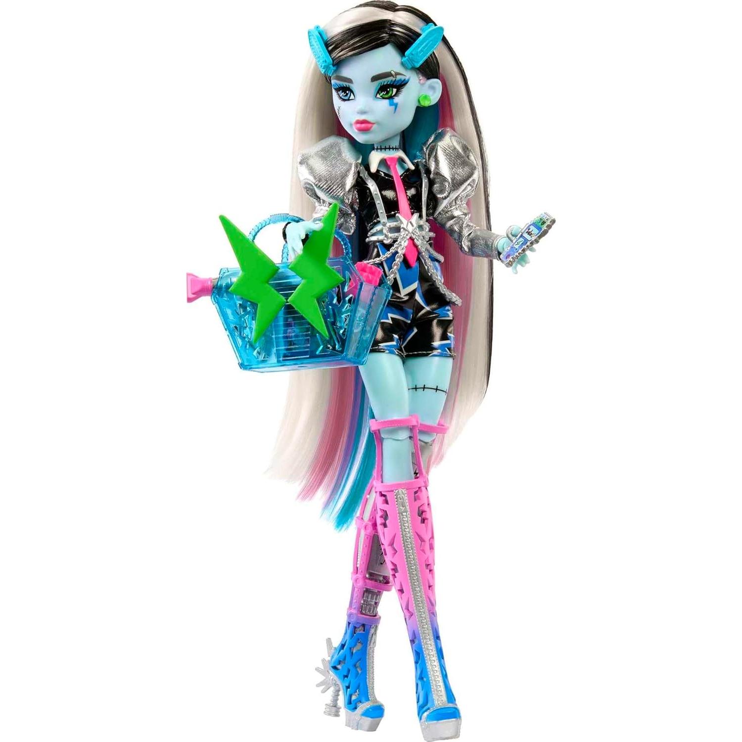 Muñeca Monster High Mattel Frankie Stein Rockstar con Accesorios