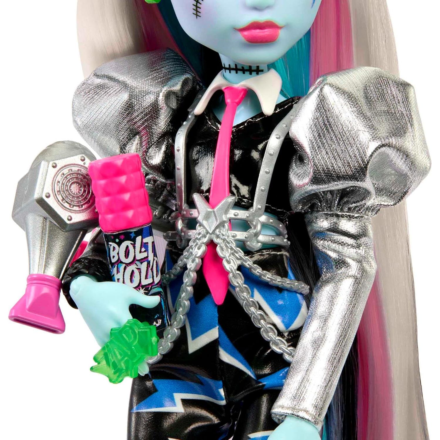 Muñeca Monster High Mattel Frankie Stein Rockstar con Accesorios