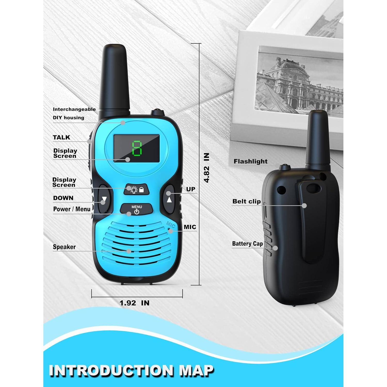 Walkie Talkies para Niños Freetalker RD-866 Recargables