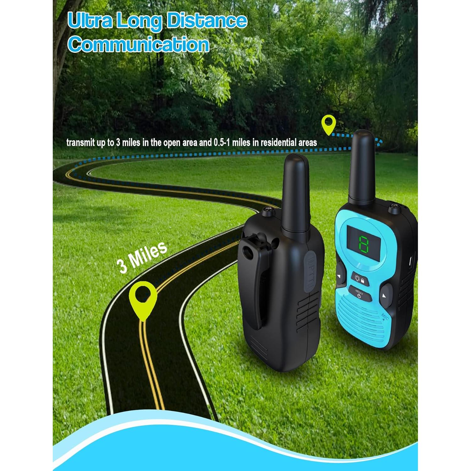 Walkie Talkies para Niños Freetalker RD-866 Recargables