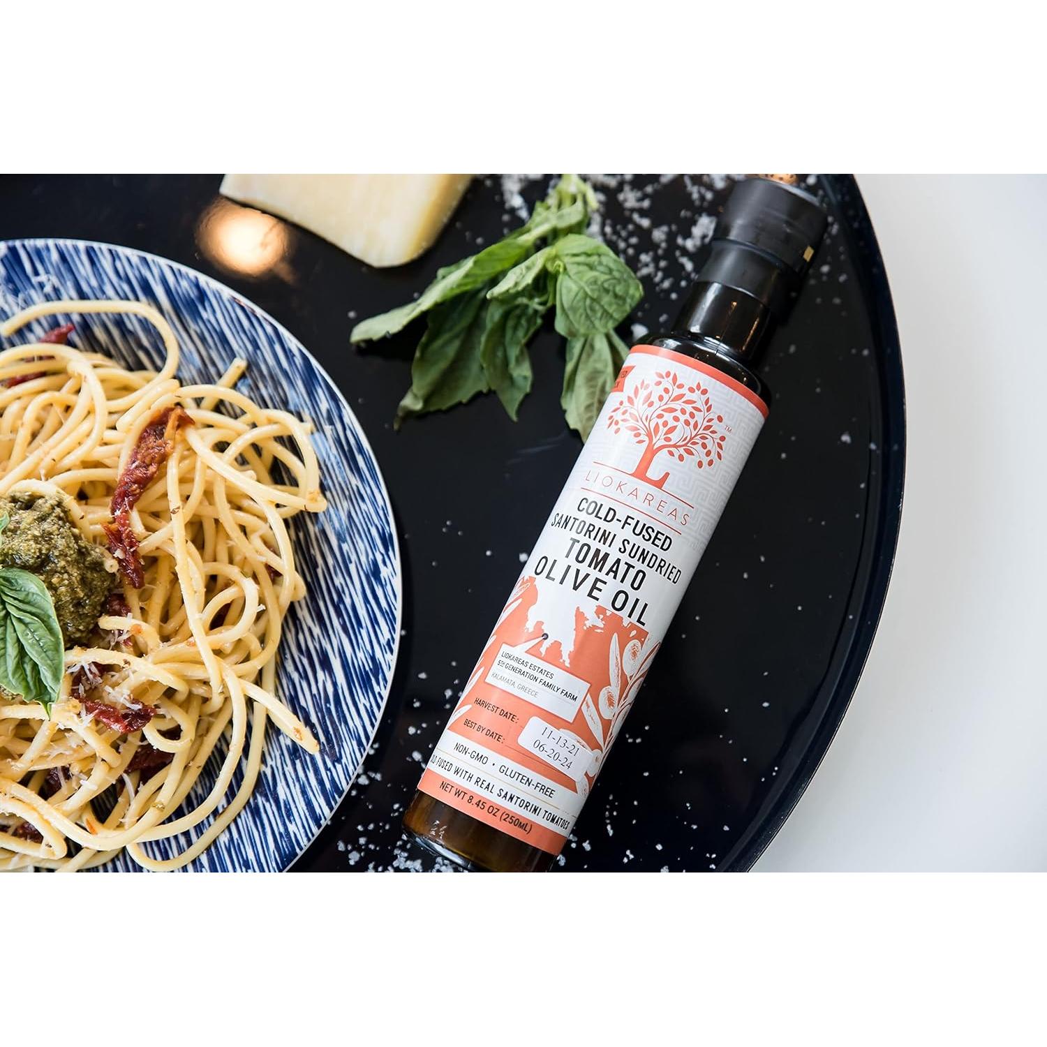 Aceite de Oliva Extra Virgen Liokareas con Tomate Seco 240g