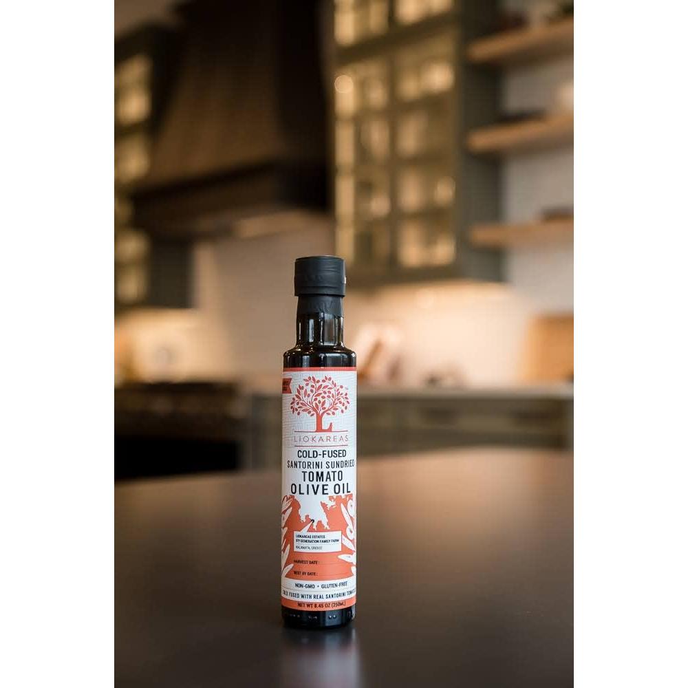 Aceite de Oliva Extra Virgen Liokareas con Tomate Seco 240g