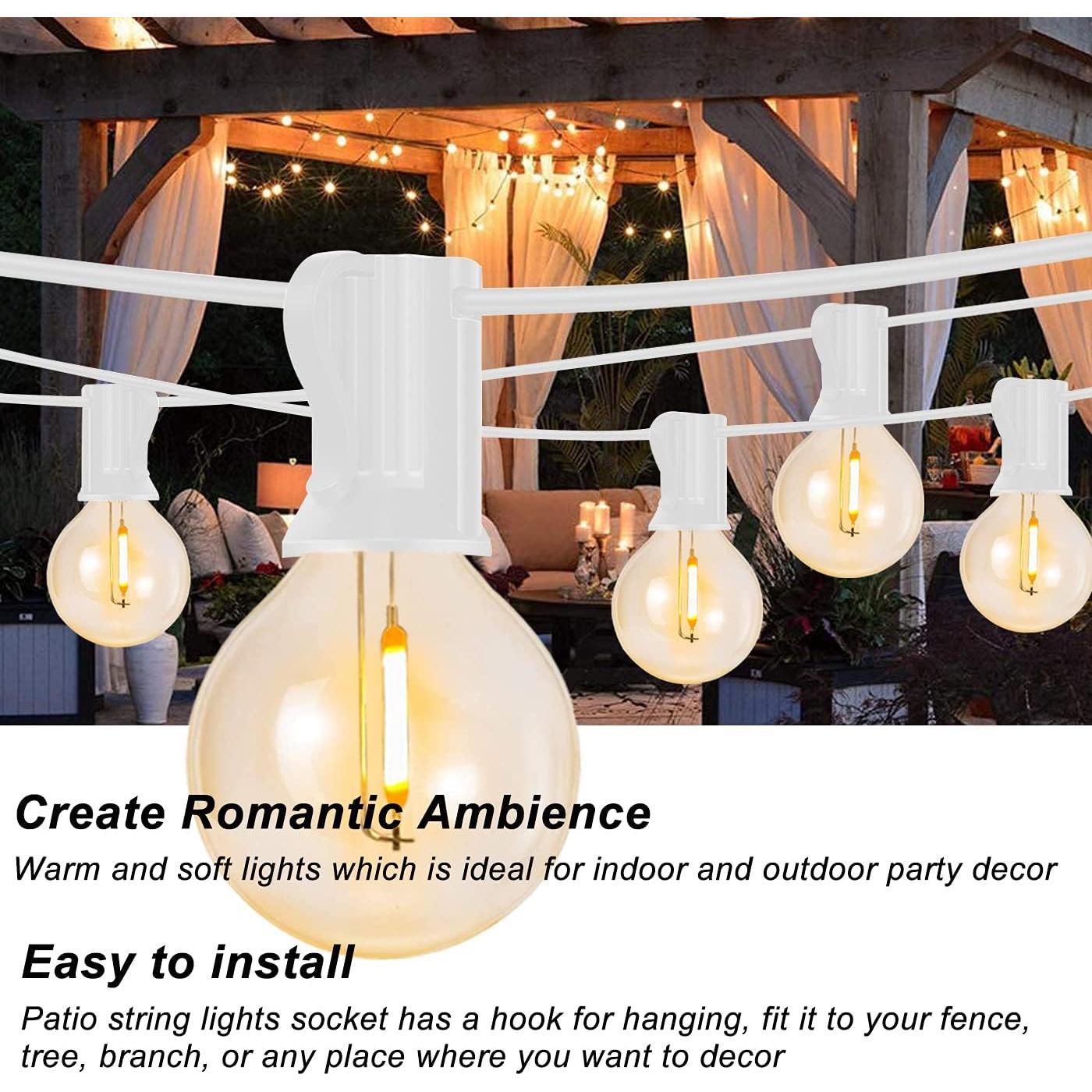 Cadena de Luces LED Exterior Abeja G40 15.24M 50 Bombillas