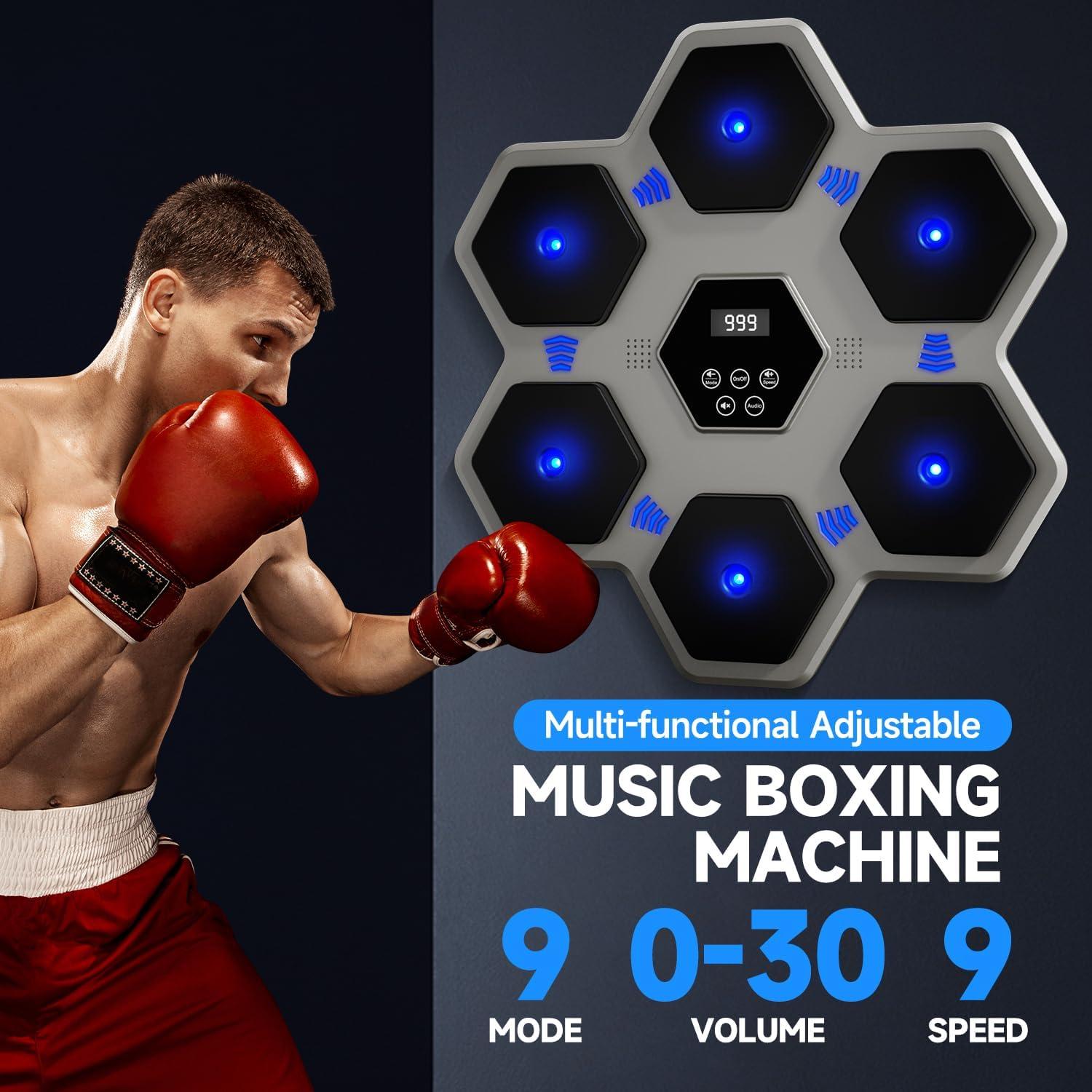 Máquina de Boxeo Musical Tomzio BM01 con Guantes y Bluetooth