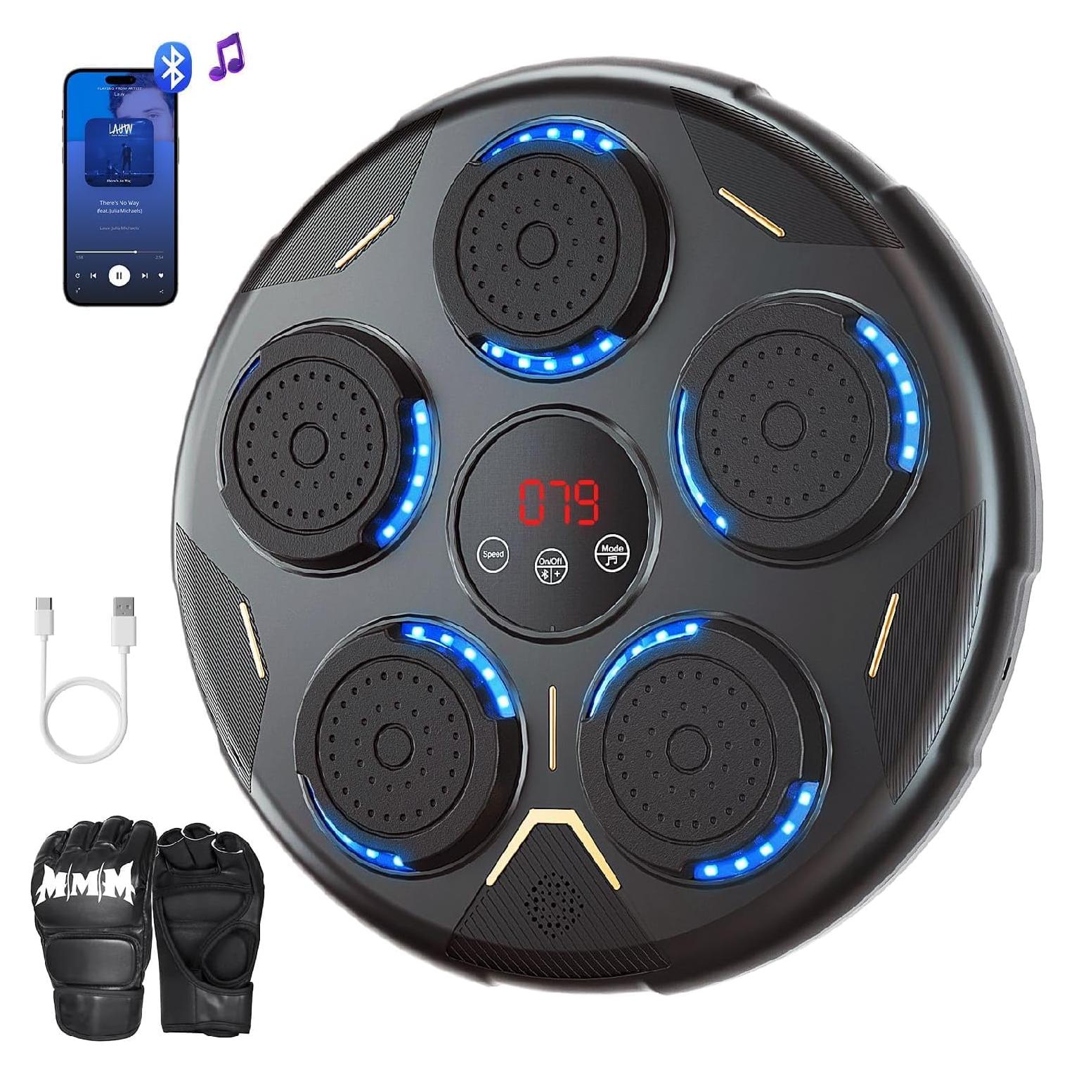 Máquina de Boxeo Musical Bewolk HJ-003, 9 Modos, Bluetooth