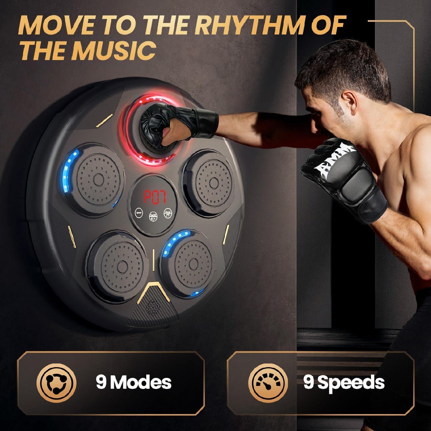 Máquina de Boxeo Musical Bewolk HJ-003, 9 Modos, Bluetooth