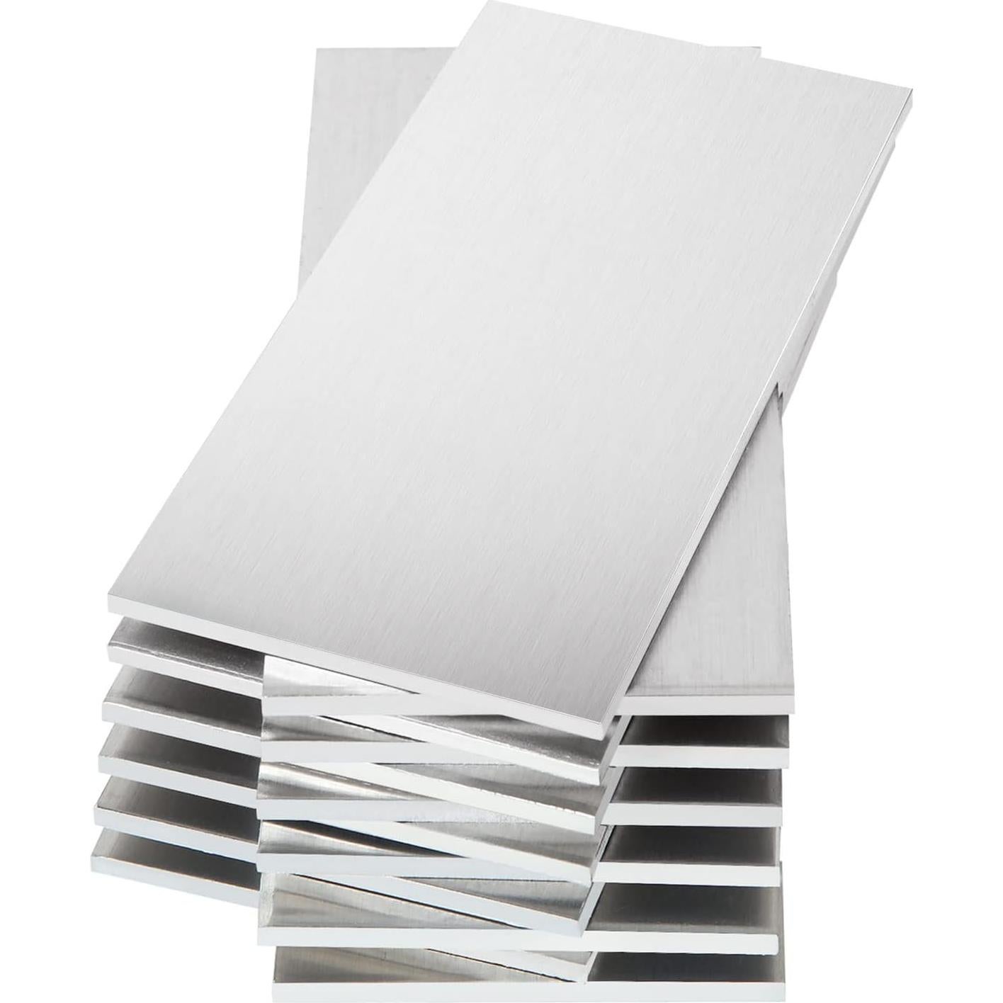 Placas de Aluminio 6061 T6 - Paquete de 12 - 50x100x3mm