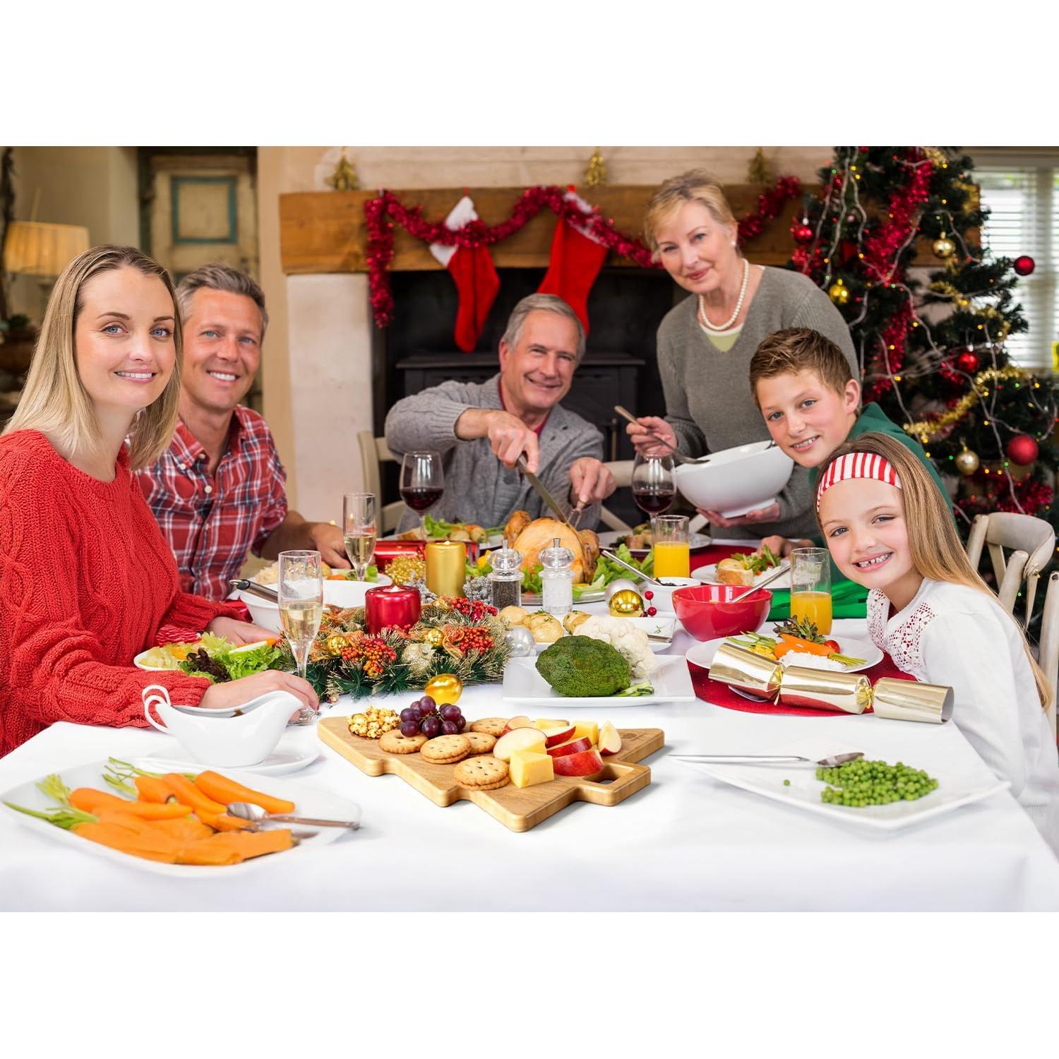 Tabla de Cortar de Madera de Acacia Dofira 38x30 cm Árbol de Navidad