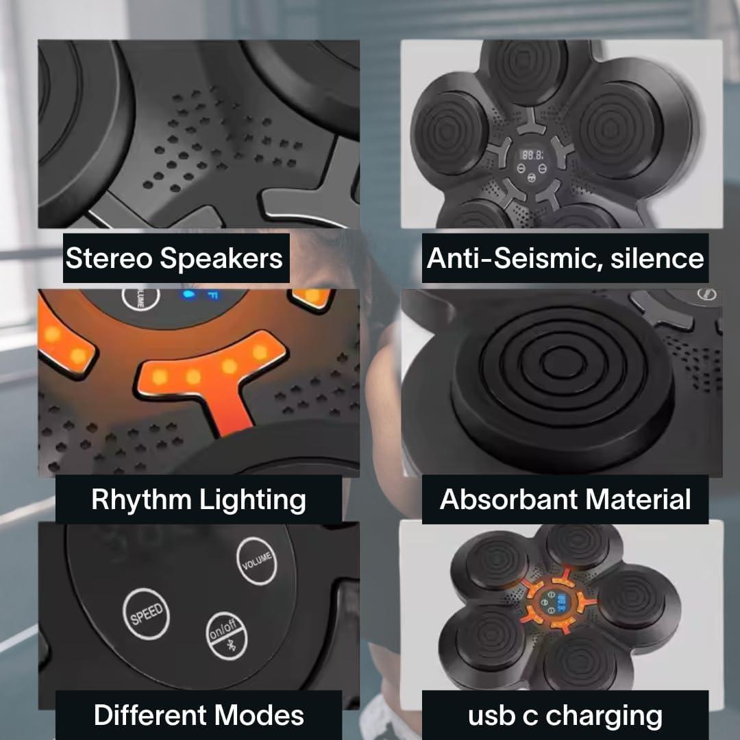 Máquina de Boxeo Musical RedRoko con Bluetooth y Guantes