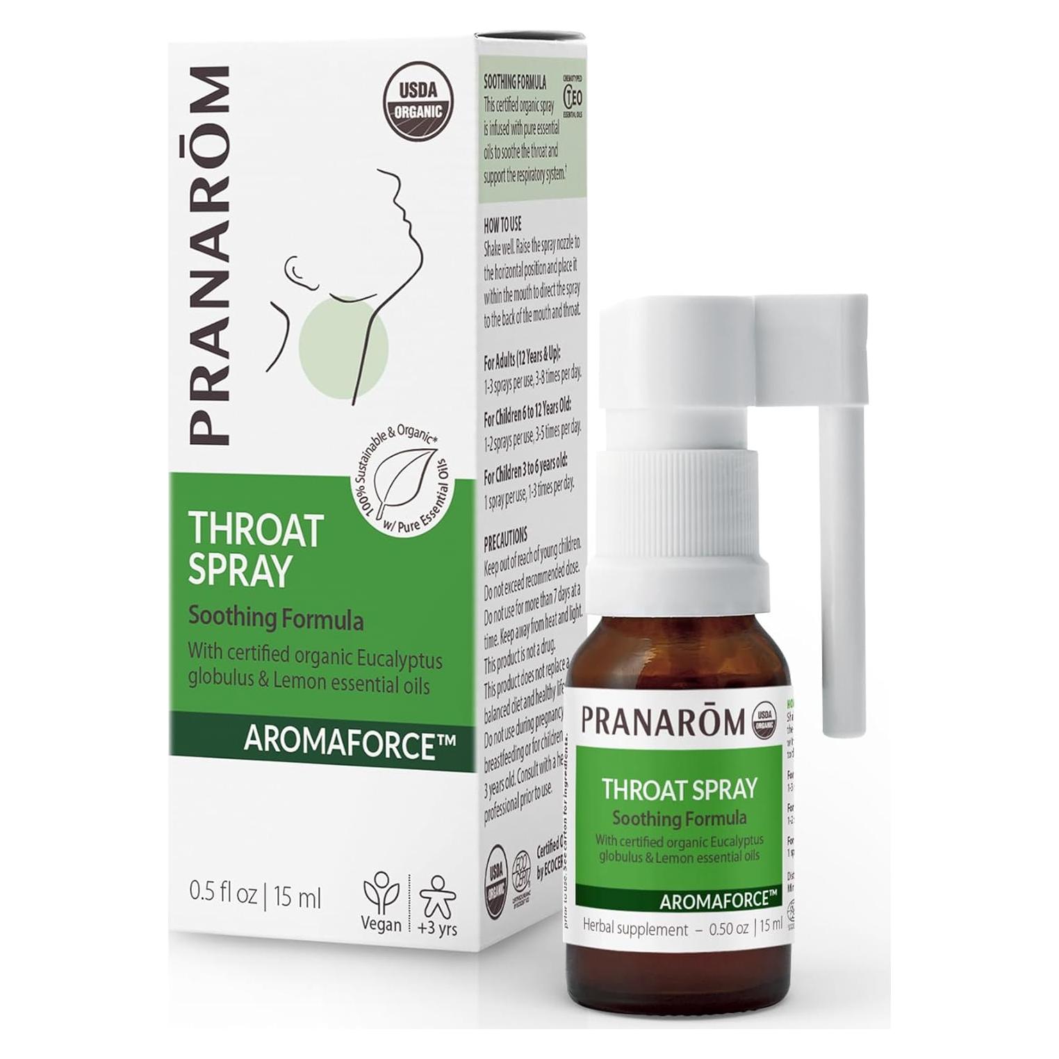 Spray para la Garganta Pranarom 15ml - Aceites Esenciales Orgánicos