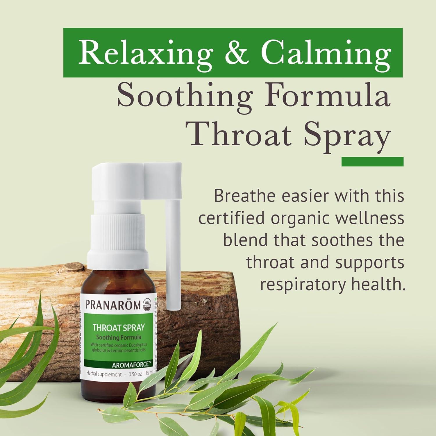Spray para la Garganta Pranarom 15ml - Aceites Esenciales Orgánicos