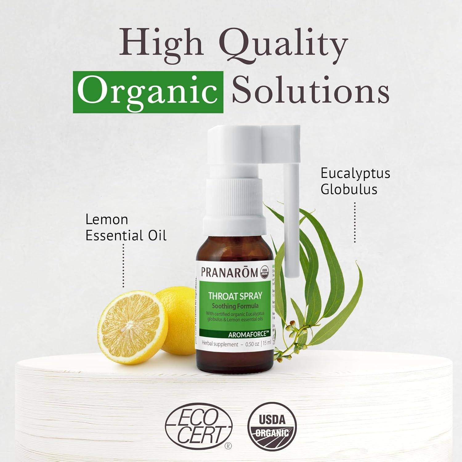 Spray para la Garganta Pranarom 15ml - Aceites Esenciales Orgánicos