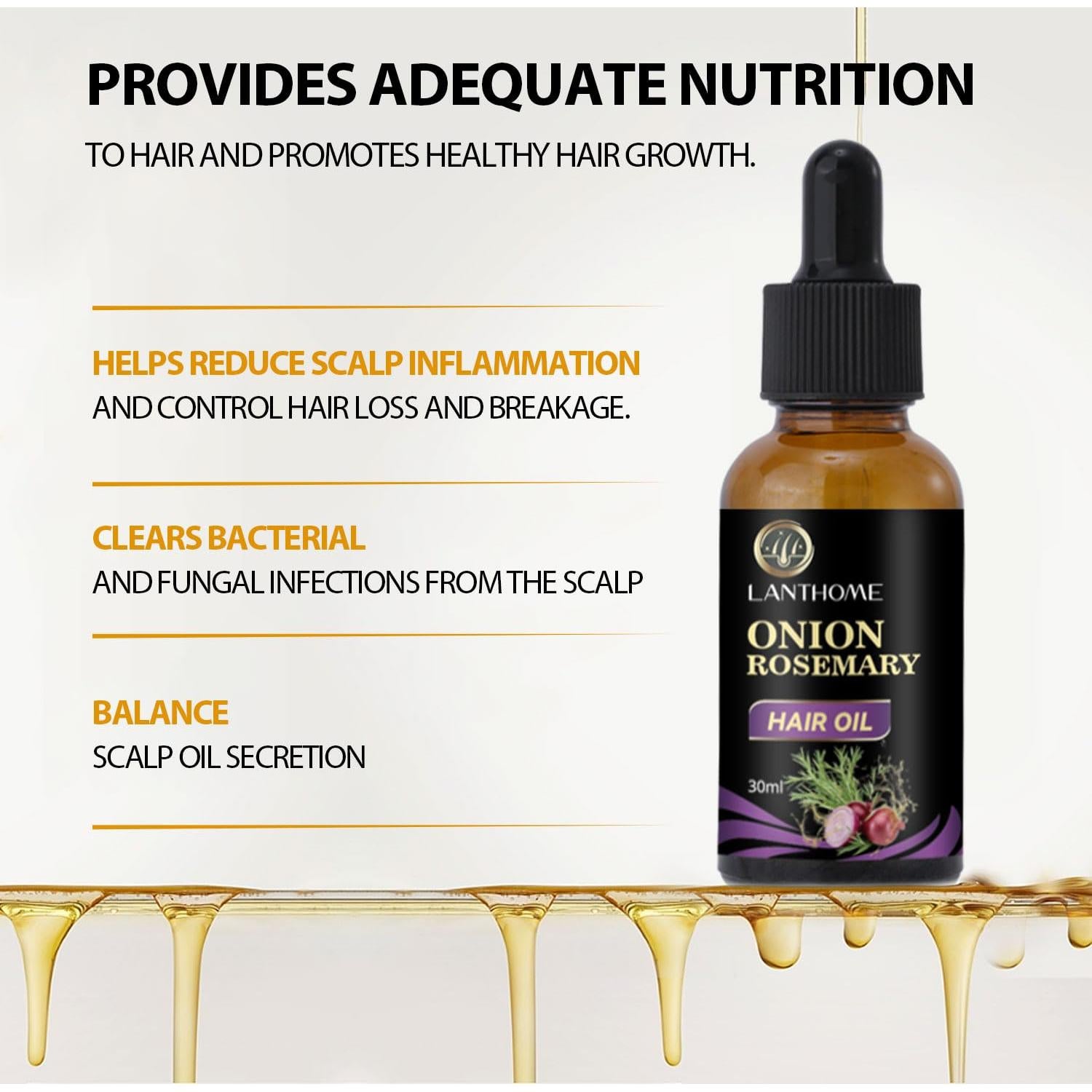 Spray Crecimiento Cabello Lanthome 29.57 ml Unisex Romero Cebolla