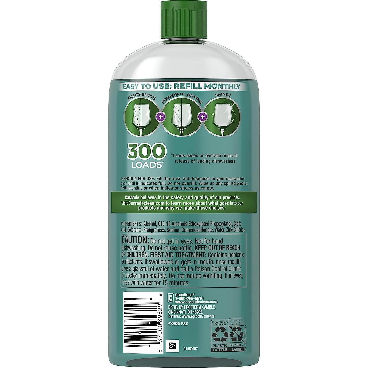 Aidente de Enjuague Cascade Platinum 903 ml - Secado Rápido