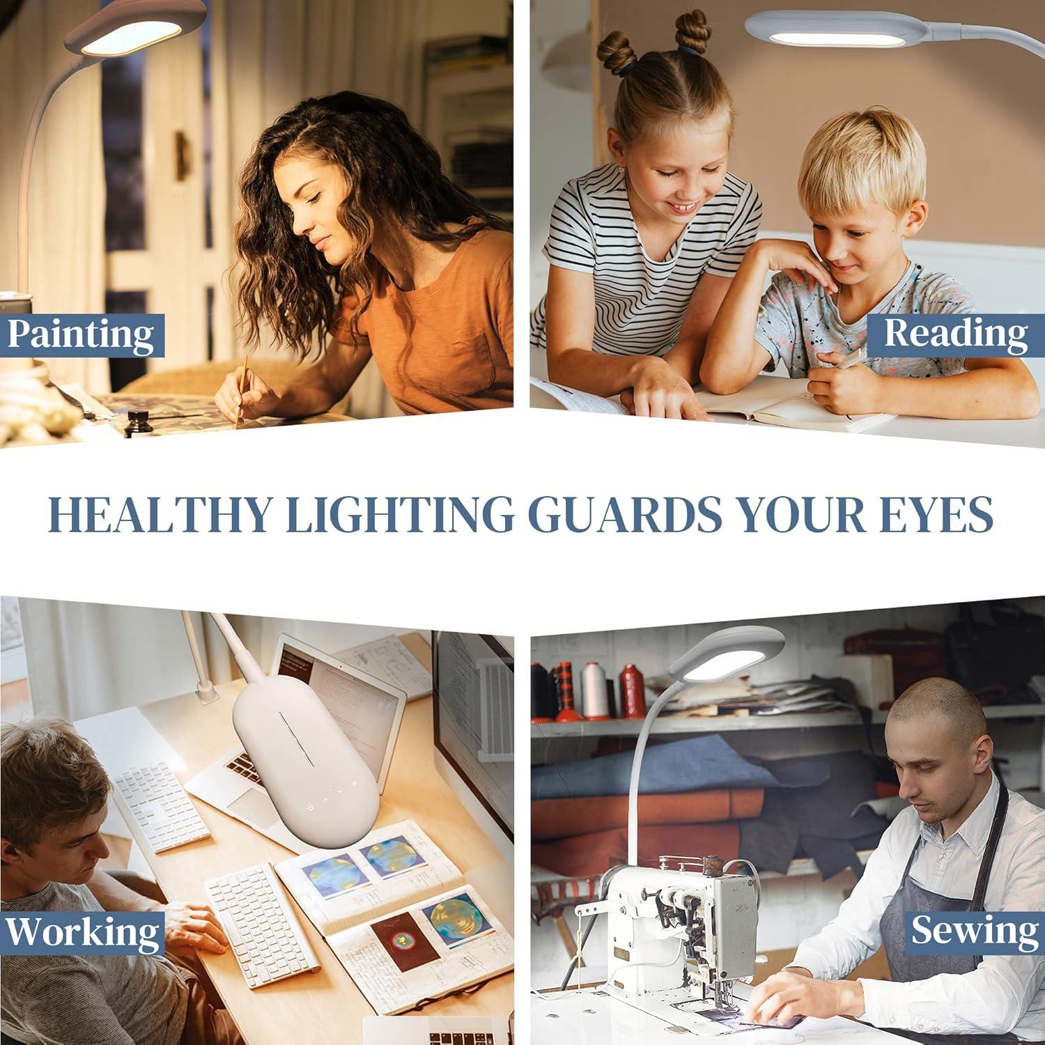 Lámpara de Escritorio LED TOPMB HT8008-JC 10W Regulable 3 Modos