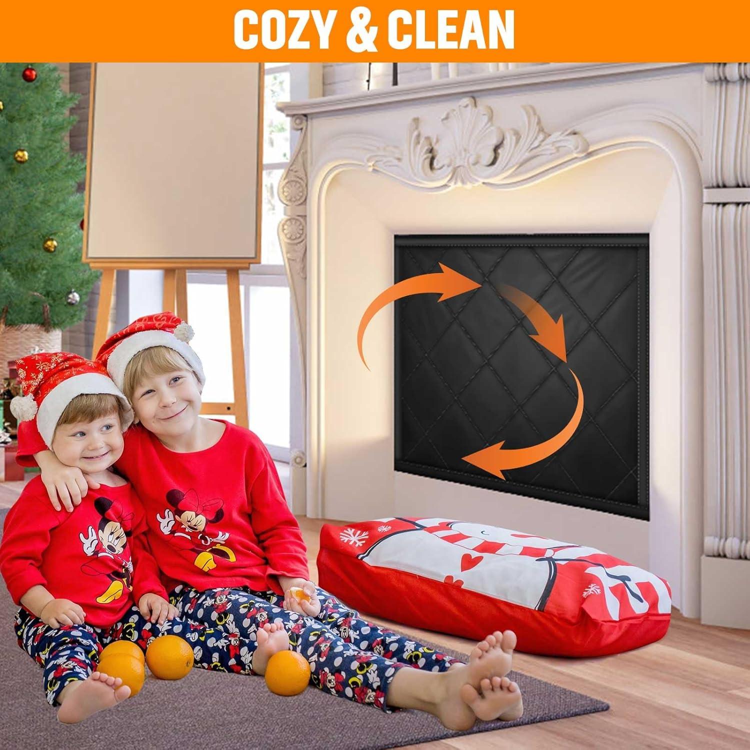 Cubierta de Chimenea CADARA 84cm x 74cm Aislante Negro