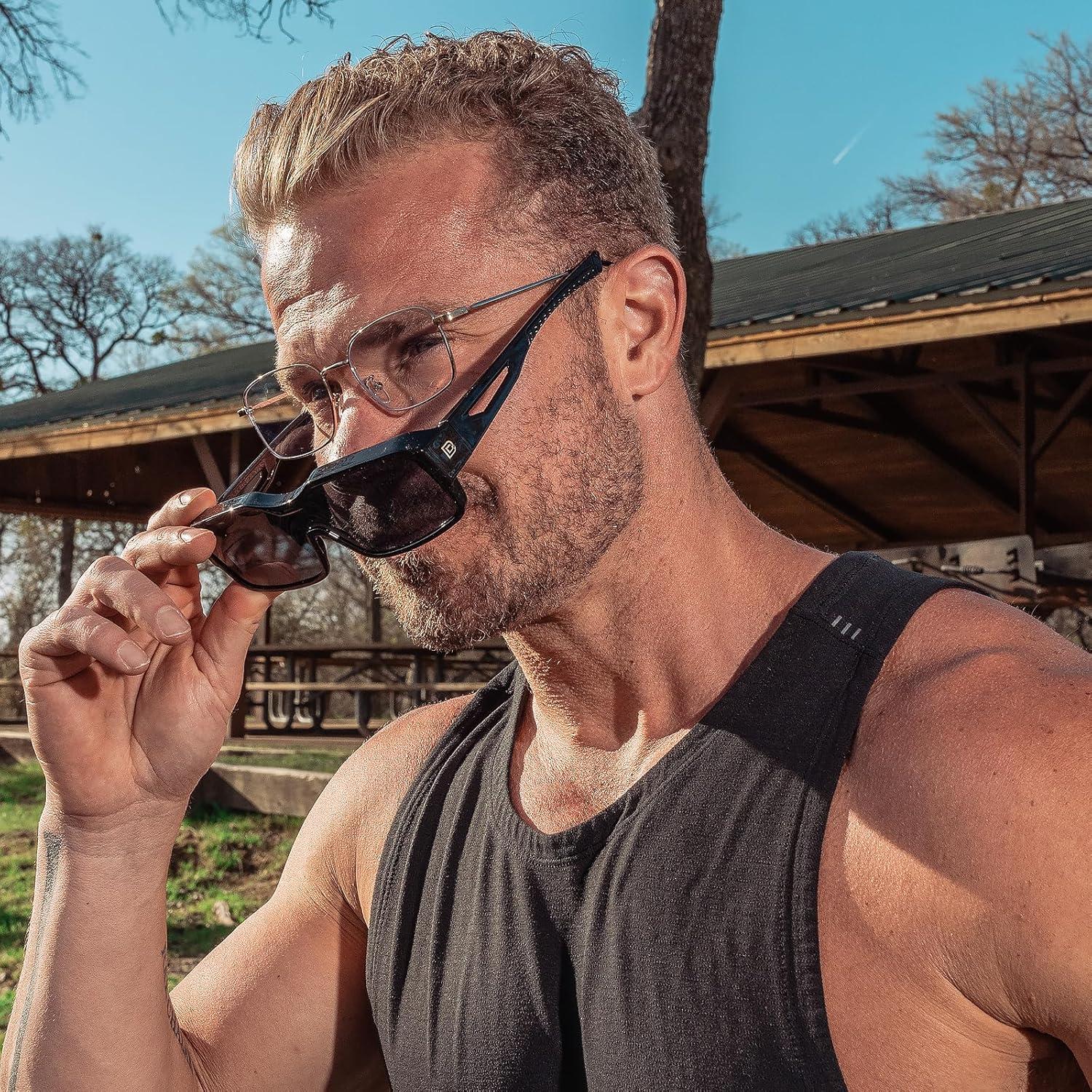 Gafas de sol polarizadas DUCO para hombres y mujeres - Ajuste deportivo