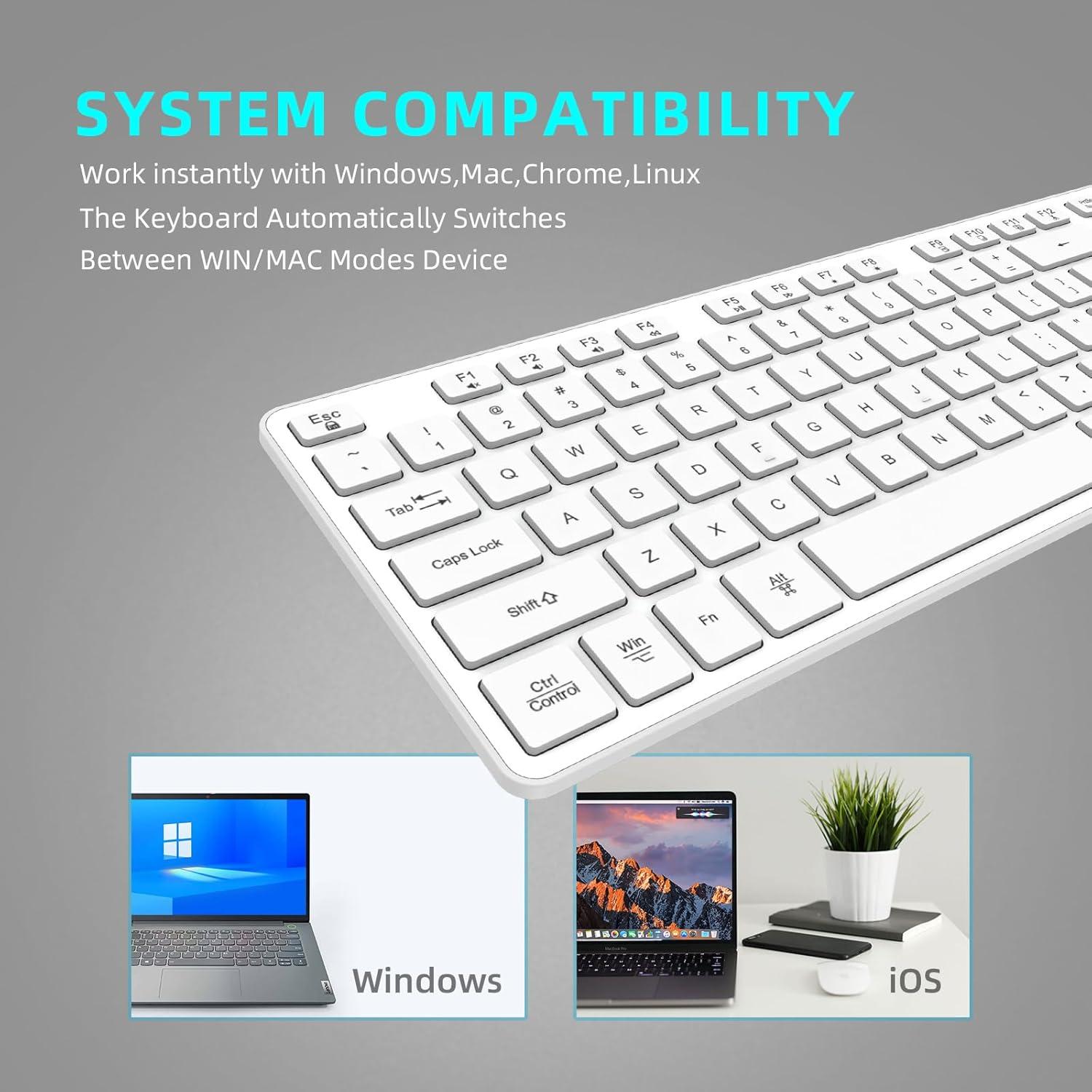 Teclado Inalámbrico BFRIENDit RF1430 - Teclas Silenciosas