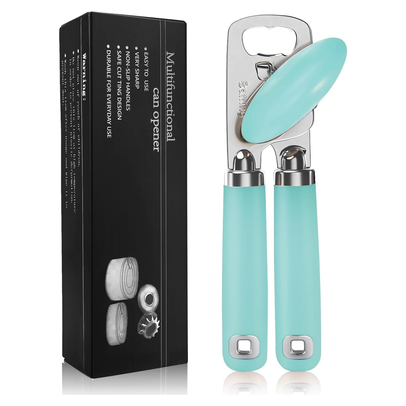 Abrelatas Manual Safring Acero Inoxidable Ergonomico 266g