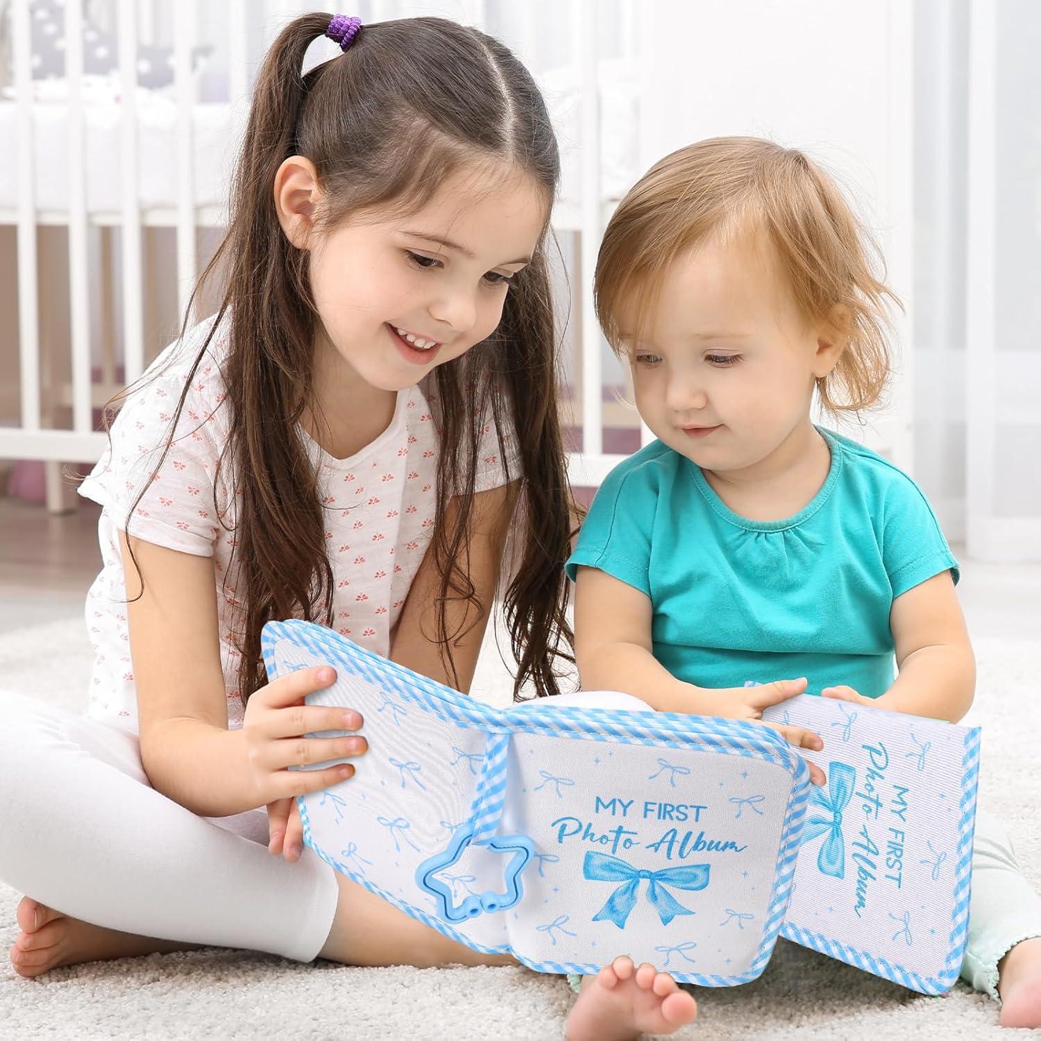Álbum de Fotos ZOIIWA para Bebés Lazo Azul 18x14cm