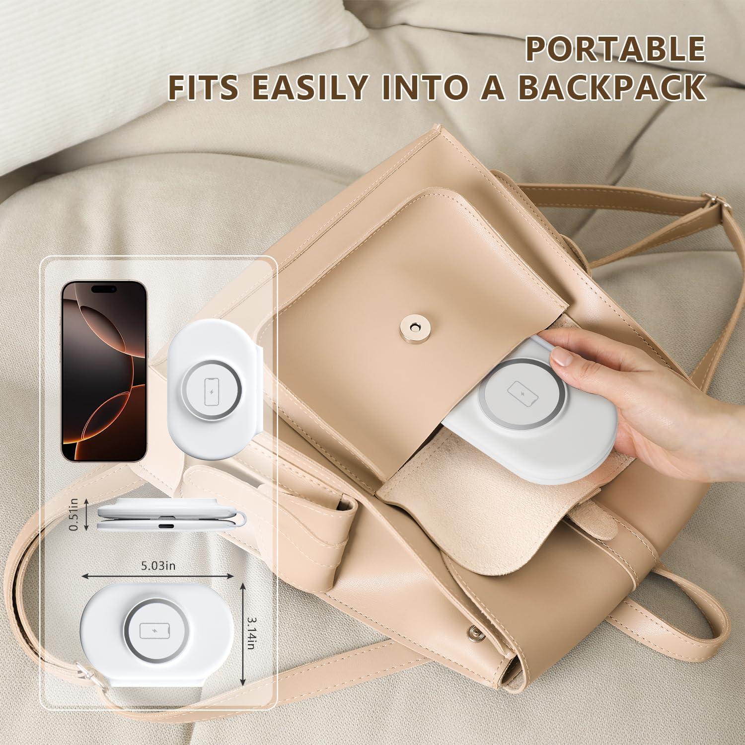 Cargador Inalámbrico 3 en 1 Kingtron para iPhone 16/15/14