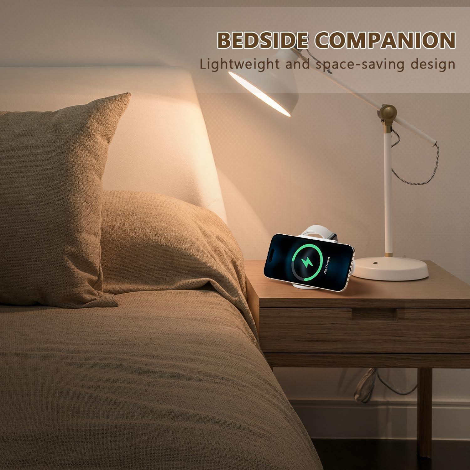 Cargador Inalámbrico 3 en 1 Kingtron para iPhone 16/15/14