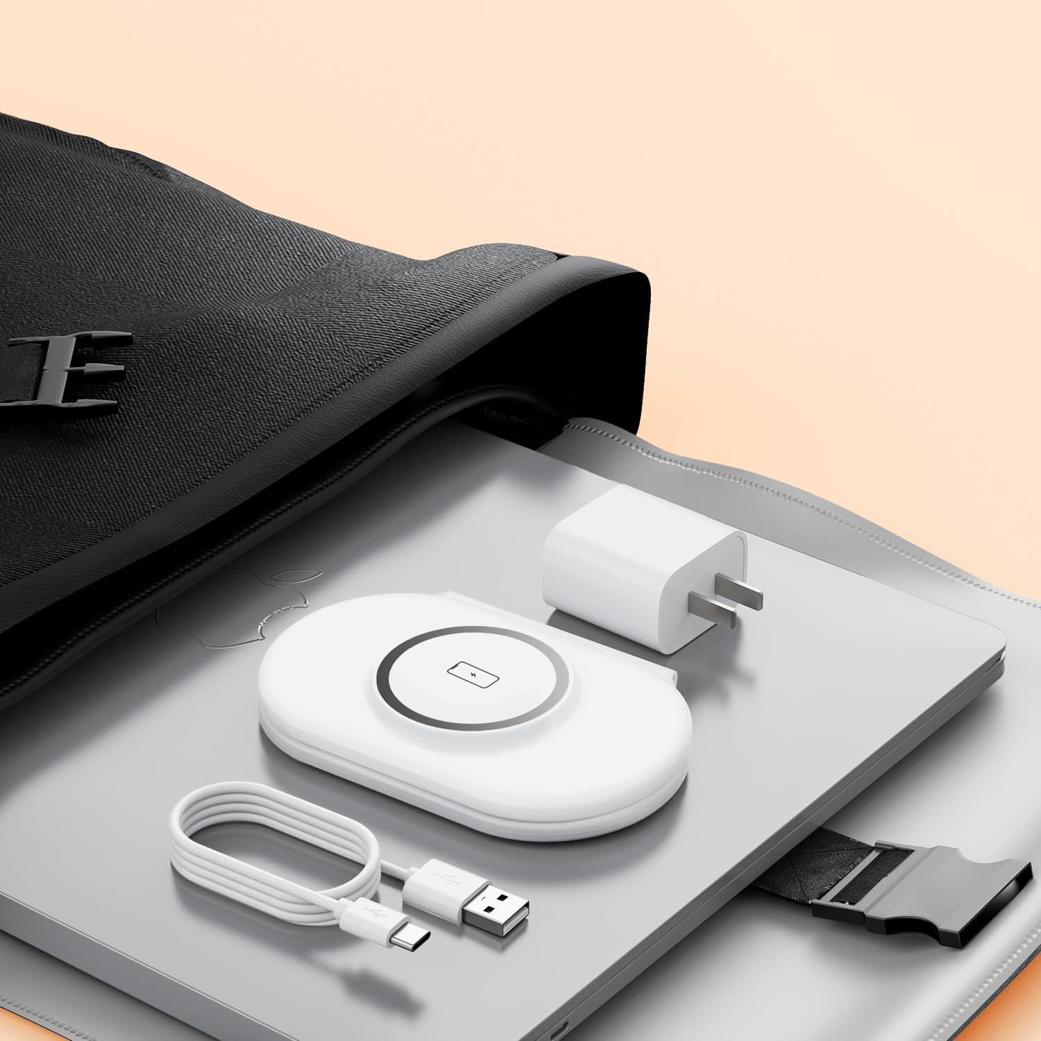 Cargador Inalámbrico 3 en 1 Kingtron para iPhone 16/15/14