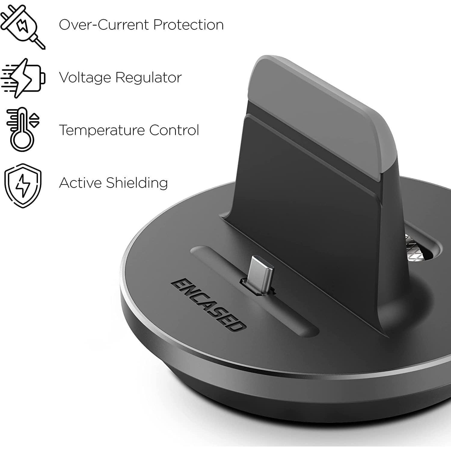 Soporte de Carga Encased USB-C Ajustable para Teléfonos y Tabletas