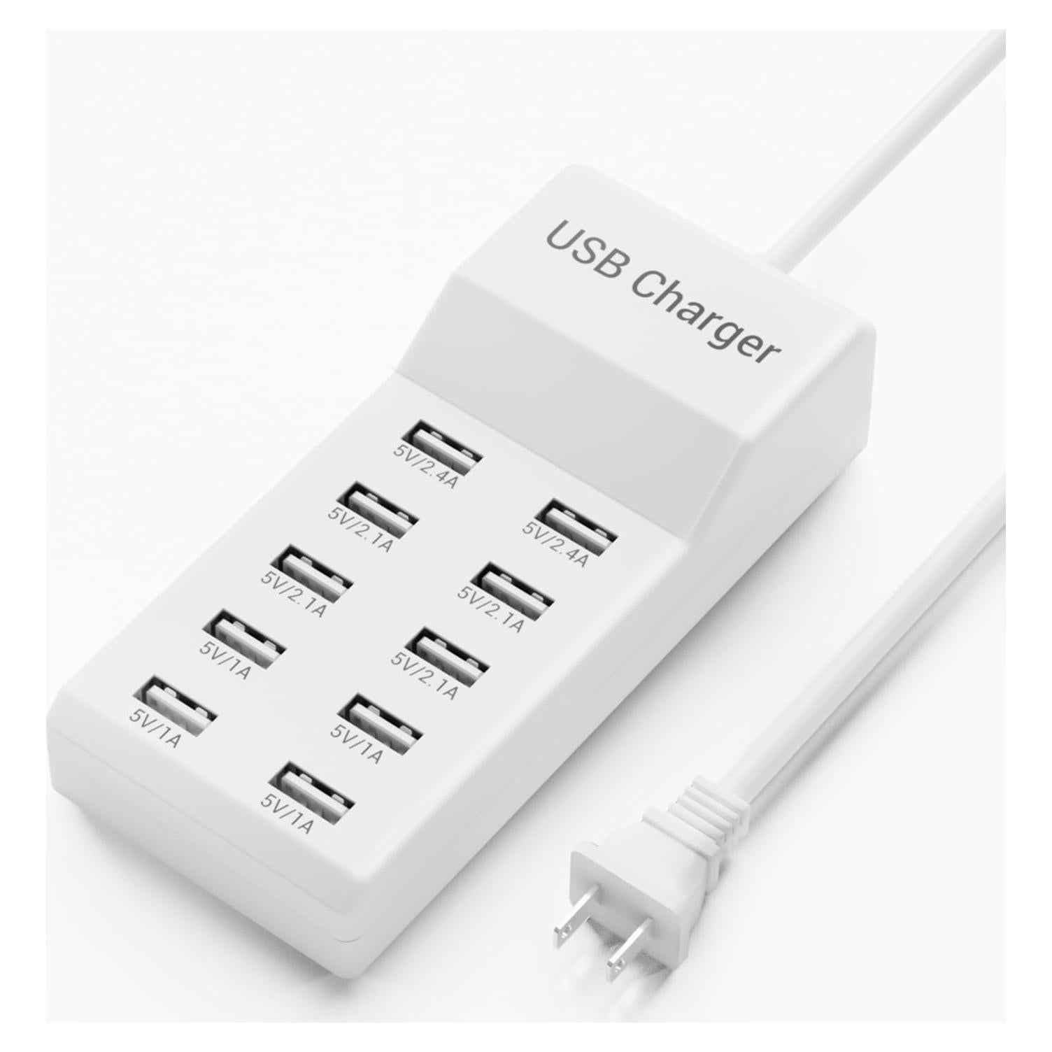 Cargador USB 10 Puertos Dongguan YC-A10 Carga Rápida 50W