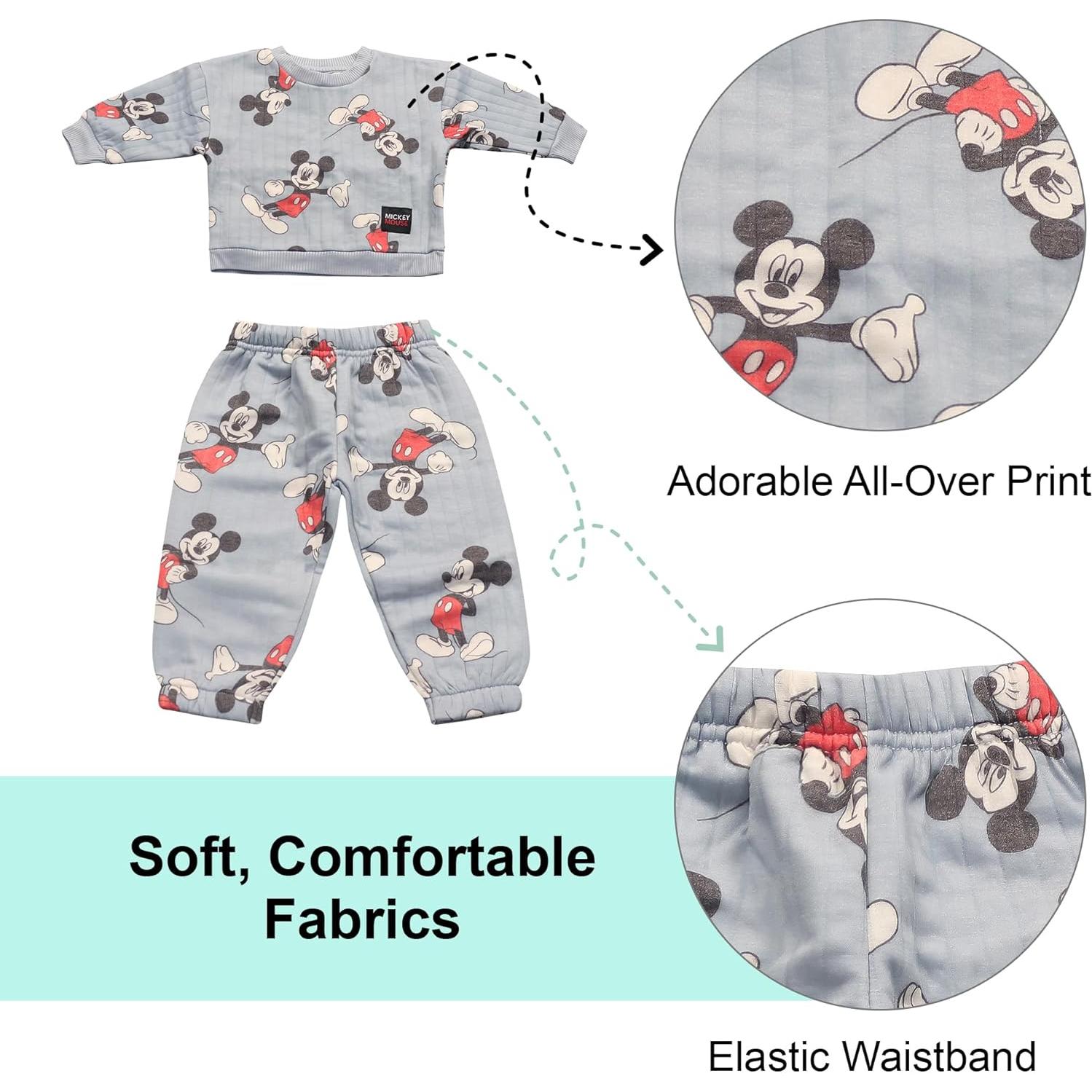 Conjunto de Ropa Disney Bebés 12M-24M Forro Polar Mickey