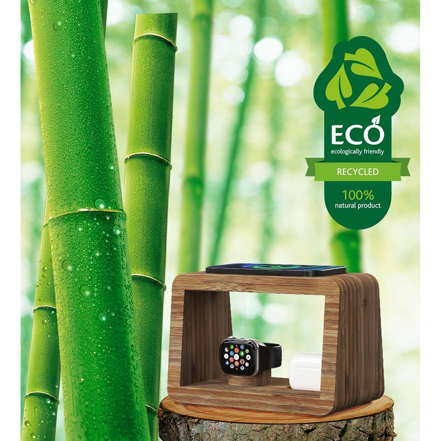 Estación de Carga Inalámbrica 15W Alltripal con Luz LED