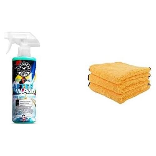 Chemical Guys Ayuda de Secado 473 ml + Toallas Microfibra 3 Pzas