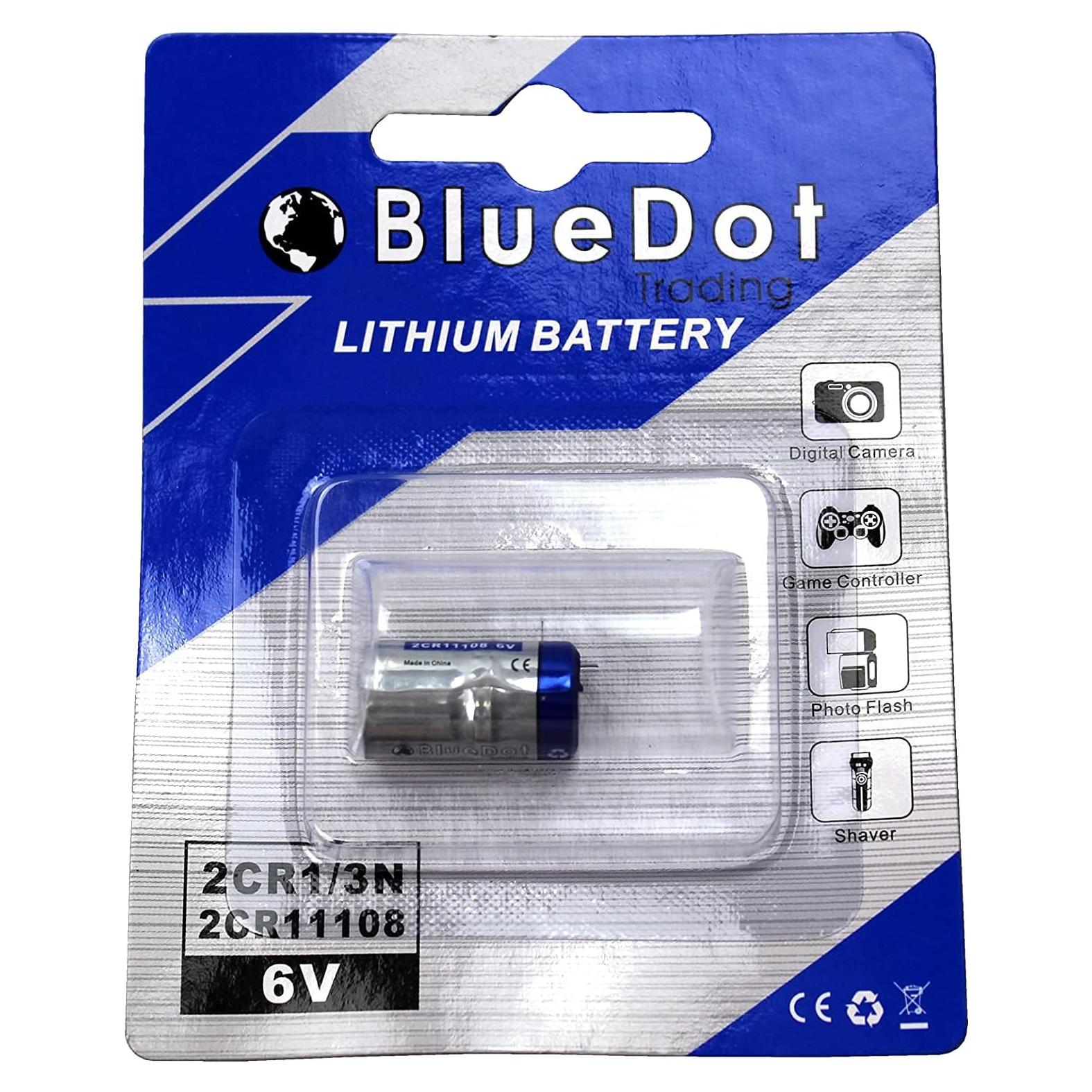 Batería de Litio 2CR1/3N BlueDot 6V para Cámaras y Collares