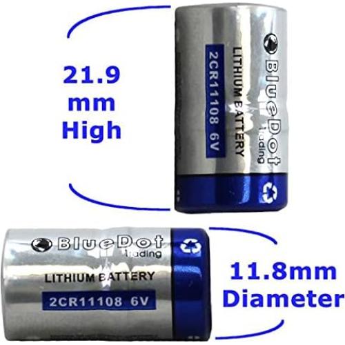 Batería de Litio 2CR1/3N BlueDot 6V para Cámaras y Collares