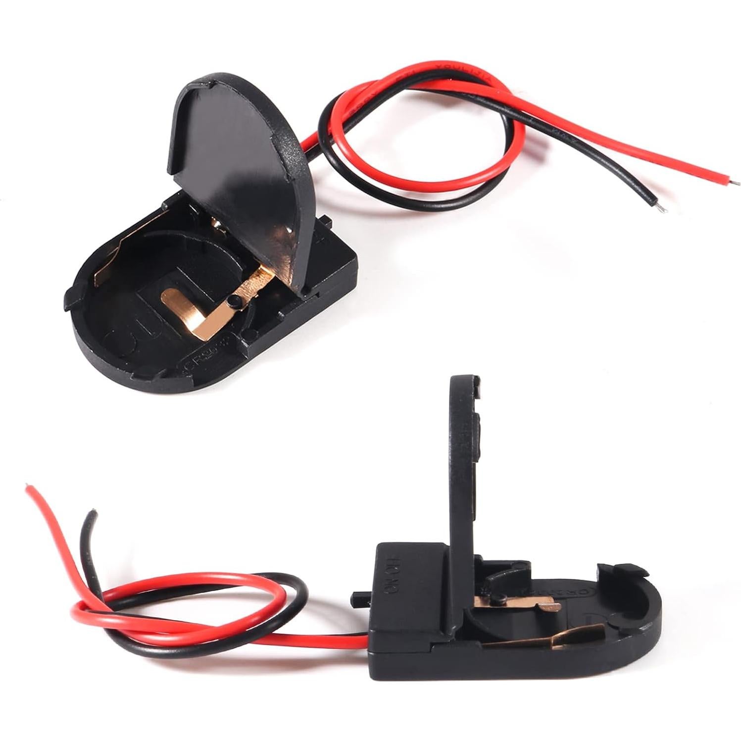 6 Soportes de Batería CR2032 con Interruptor ON/OFF - Coliao