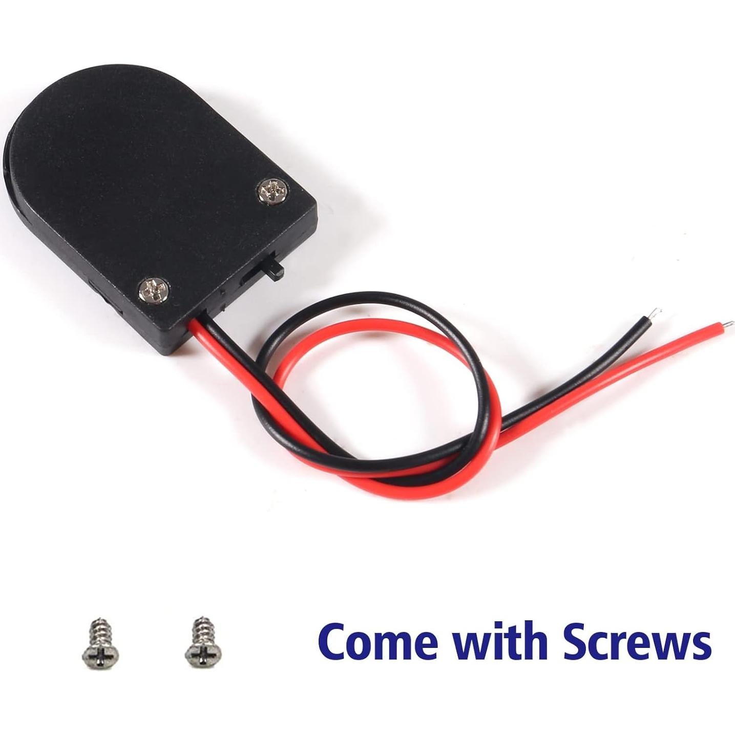 6 Soportes de Batería CR2032 con Interruptor ON/OFF - Coliao