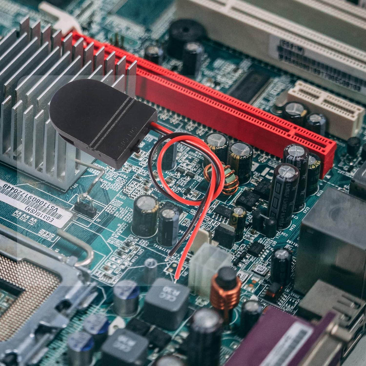 6 Soportes de Batería CR2032 con Interruptor ON/OFF - Coliao