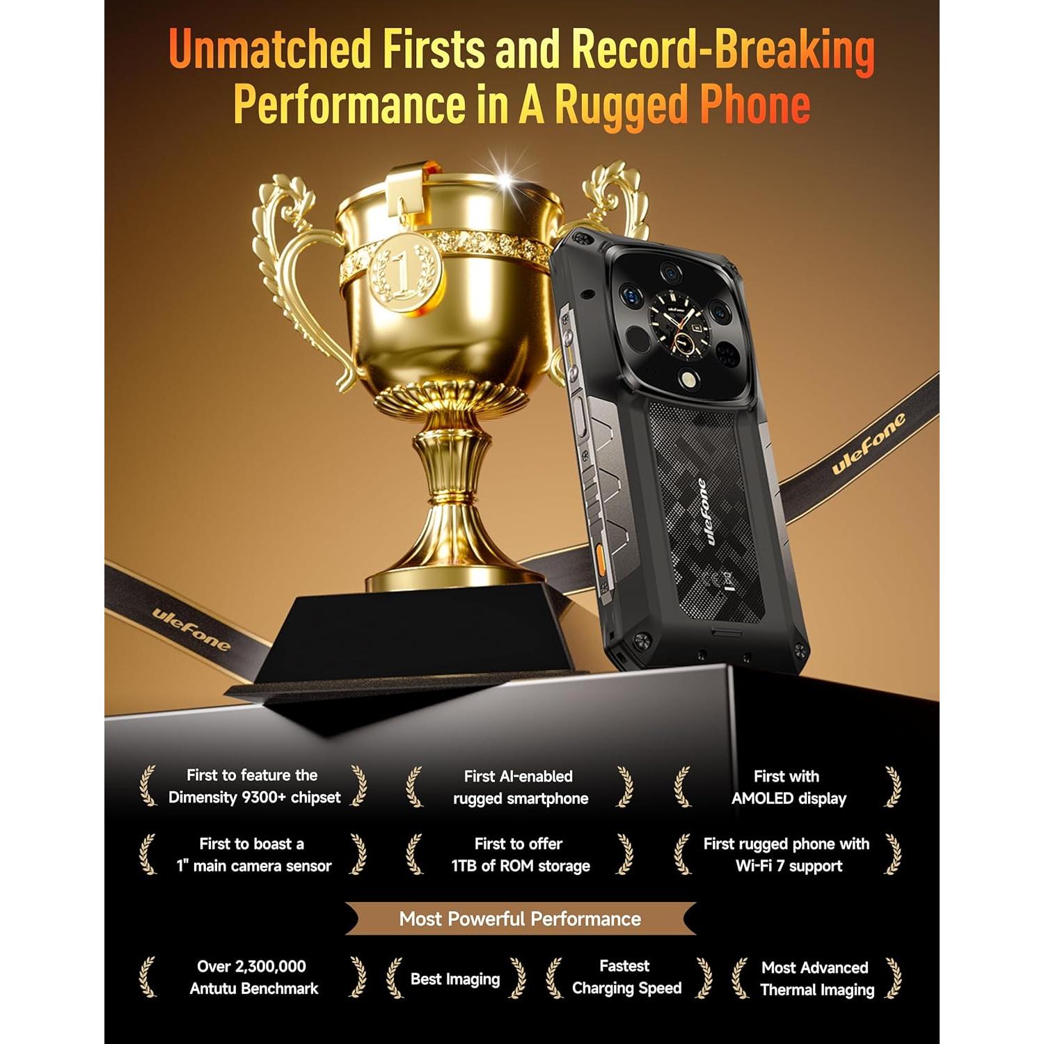 Ulefone Armor 28 Ultra 5G Resistente 32GB RAM 1TB/2TB Negro