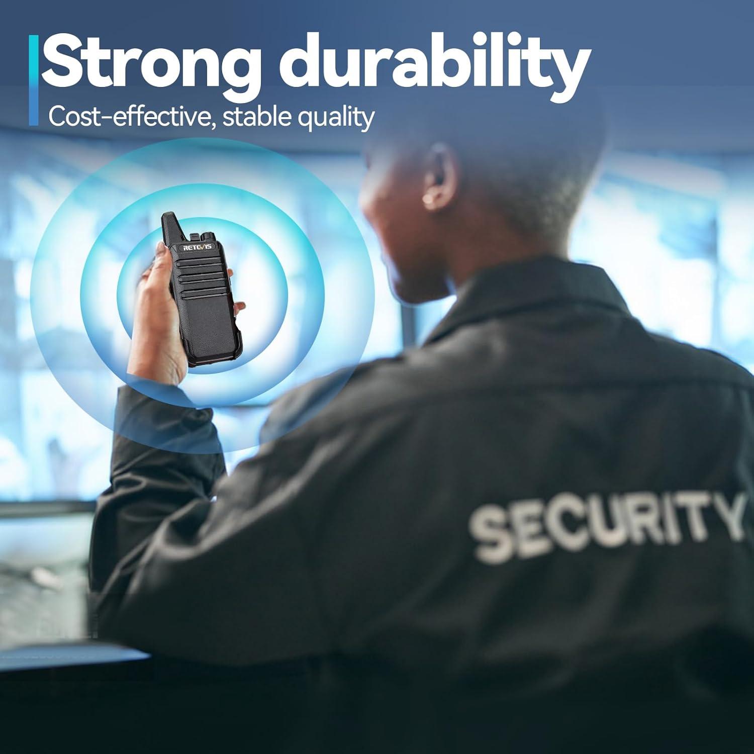 Walkie Talkies Retevis RT22 Recargables 6 Paquete Manos Libres