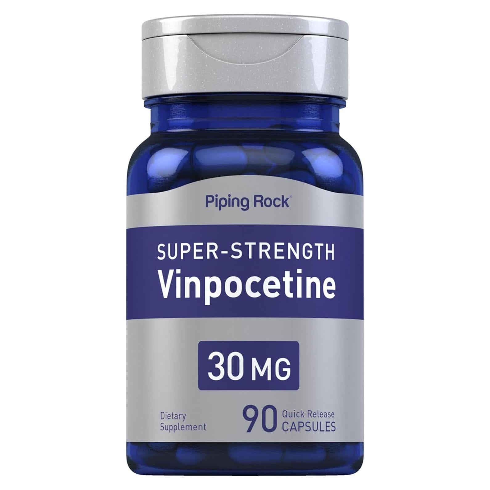 Suplemento Vinpocetina 30mg Piping Rock 90 Cápsulas No OGM