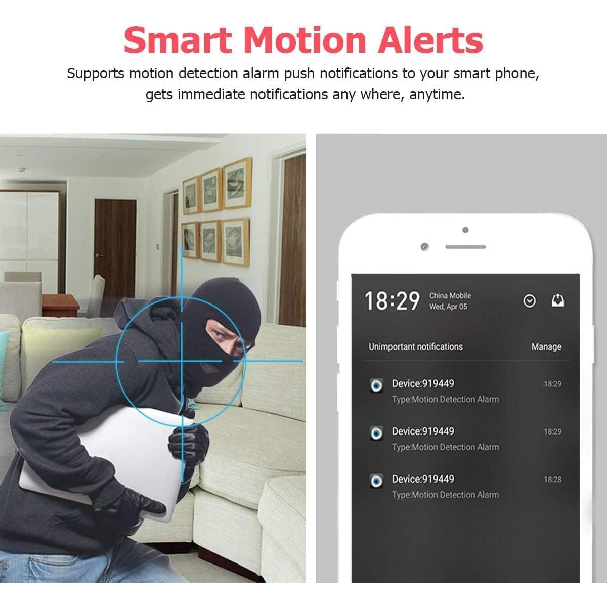 Mini Cámara Espía WiFi 1080P Portátil con Lente Extendida