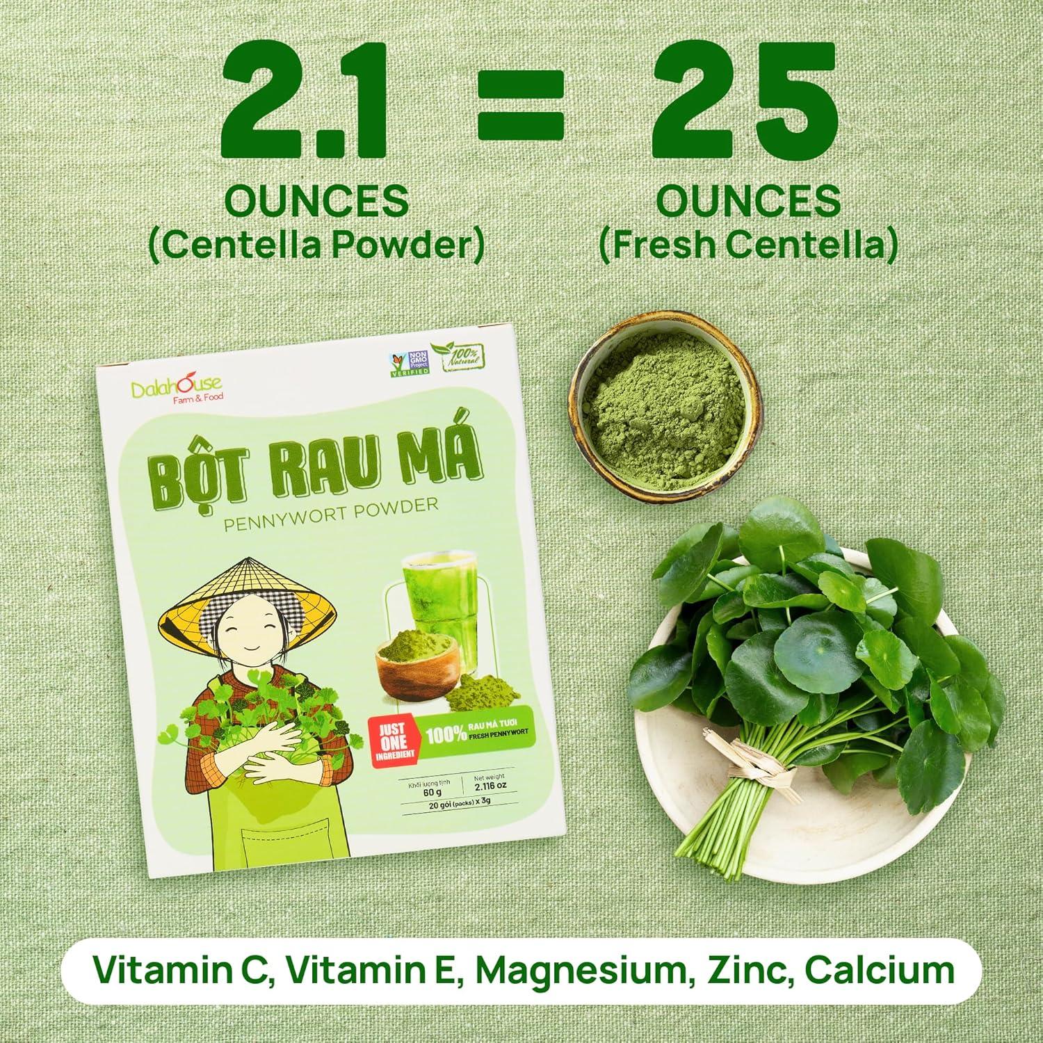 Polvo de Centella Asiática Liofilizado Dalahouse 120 g - Suplemento Natural