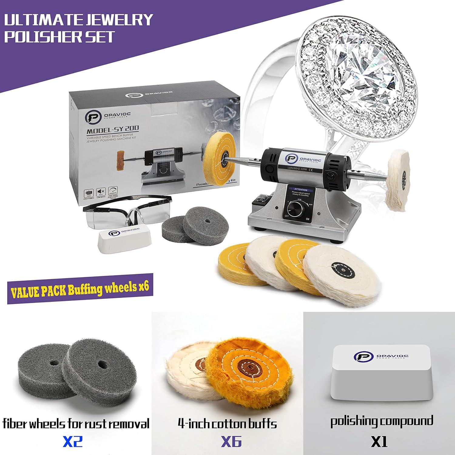 Pulidor de Joyas OPAVIOC SY320 320W Velocidad Ajustable