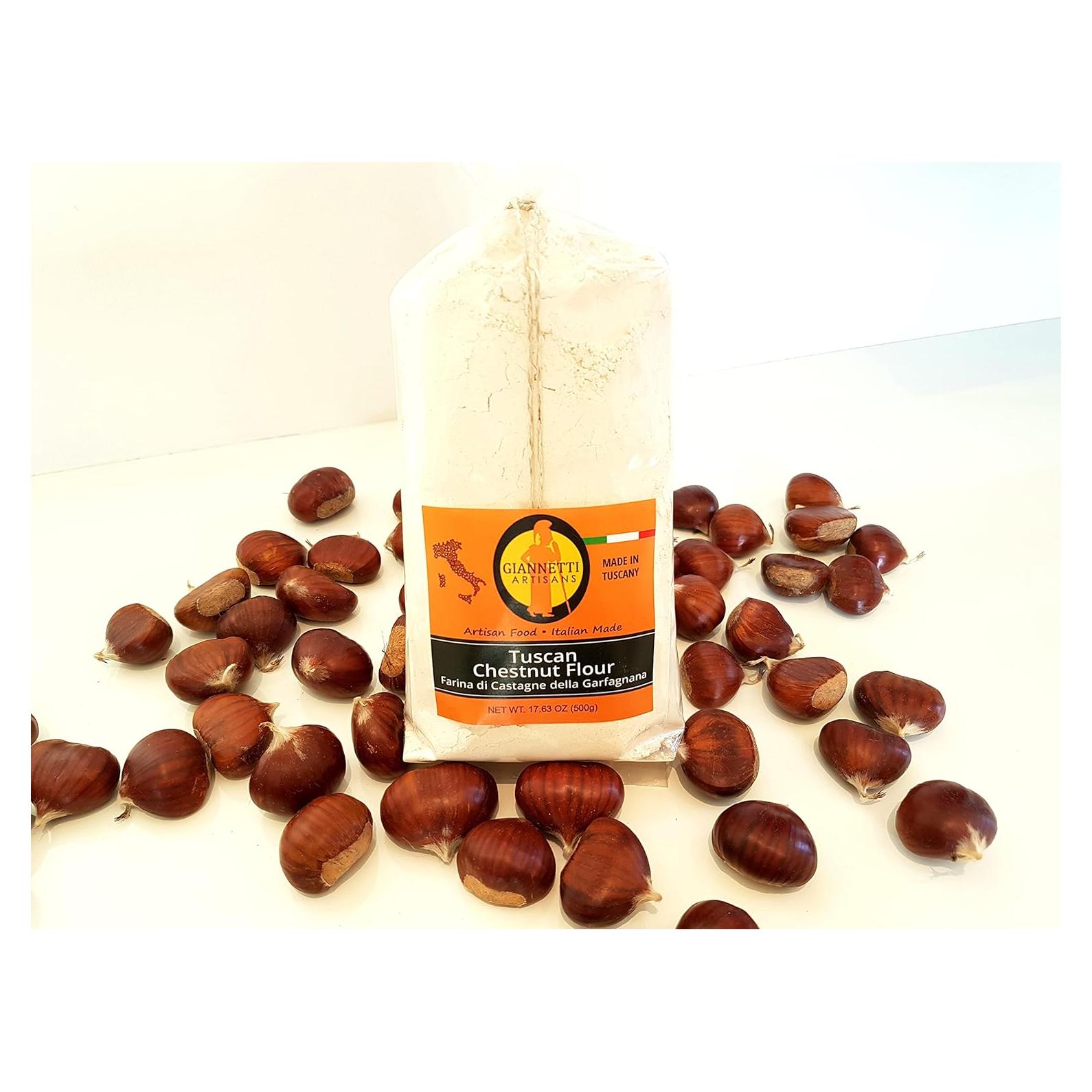 Harina de Castaña Italiana Giannetti 499g - Artesanal Toscana