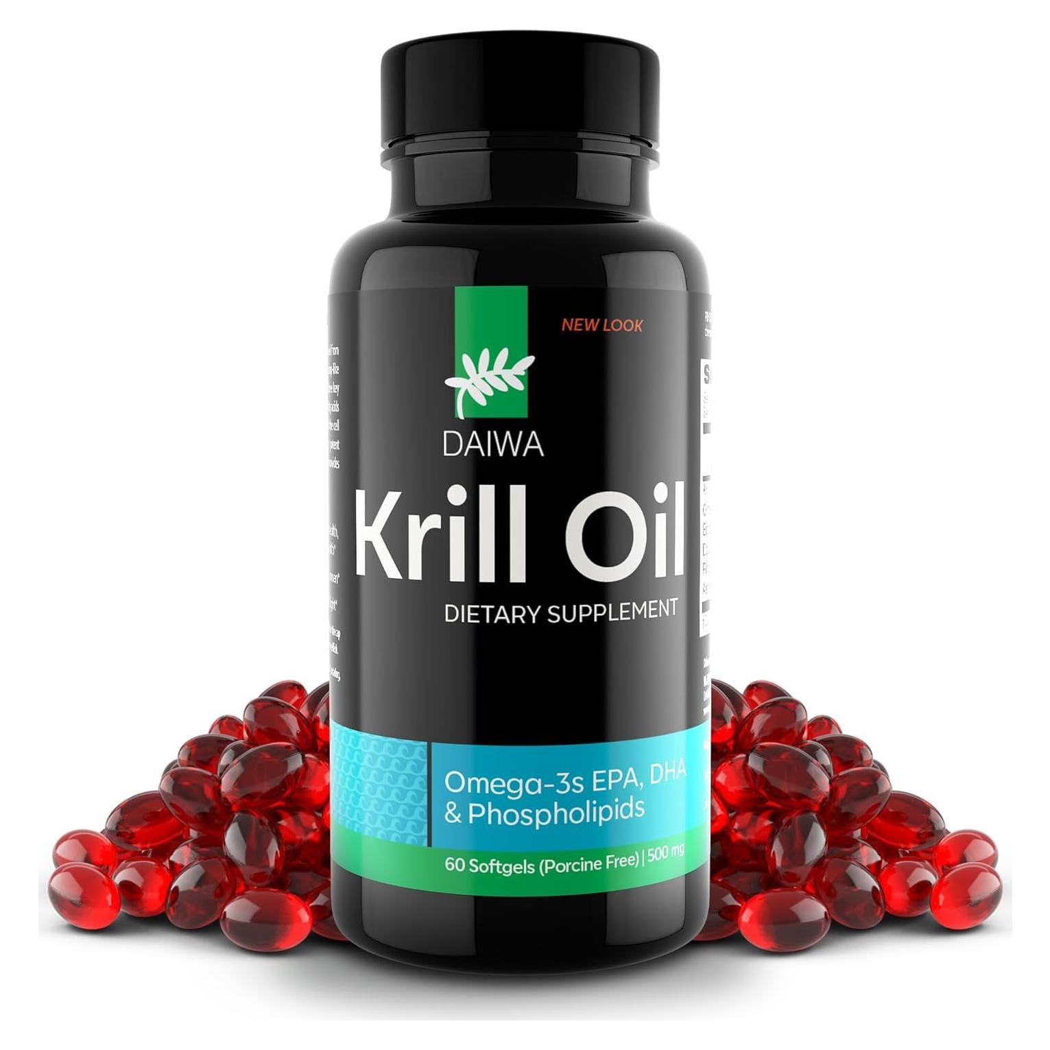 Daiwa Aceite de Krill 1000mg 60 Cápsulas Blandas Omega 3