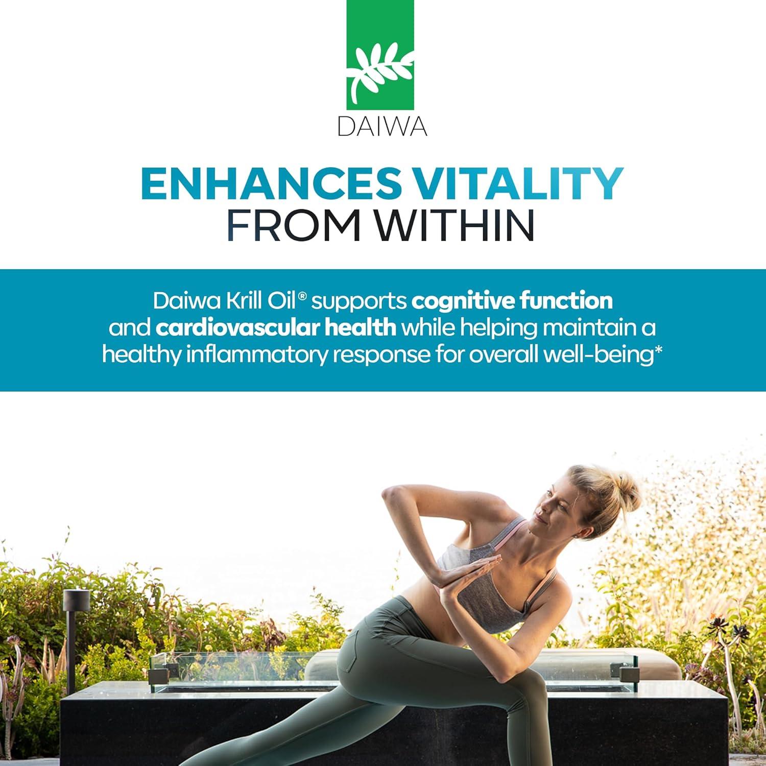 Daiwa Aceite de Krill 1000mg 60 Cápsulas Blandas Omega 3