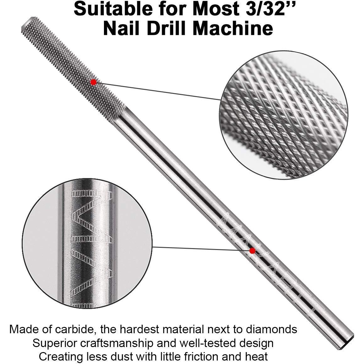 Broca de Uñas Makartt 3XF para Cutículas 2,38 cm Fina